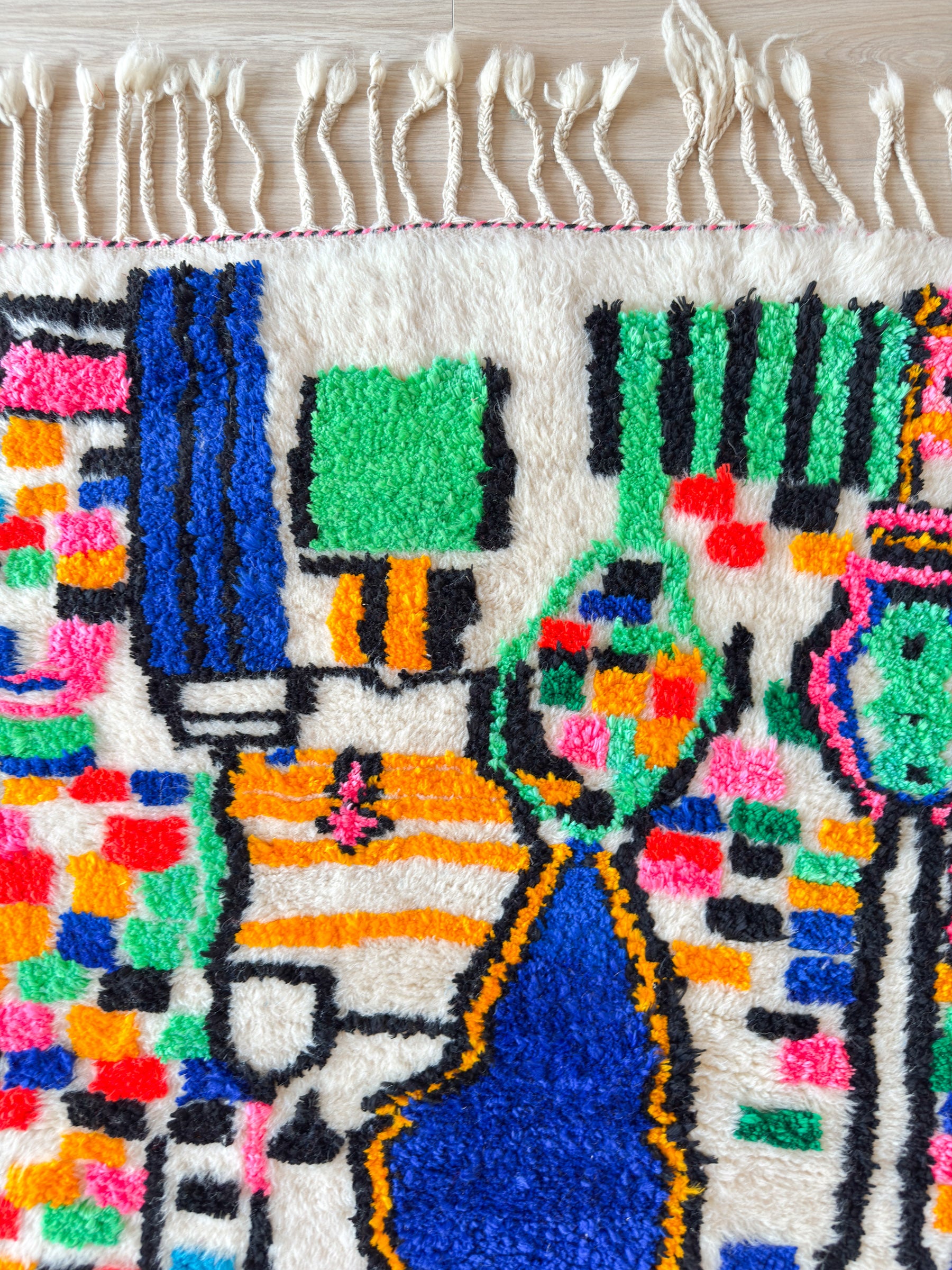Tapis berbère coloré 103 x 189 cm - n°2213