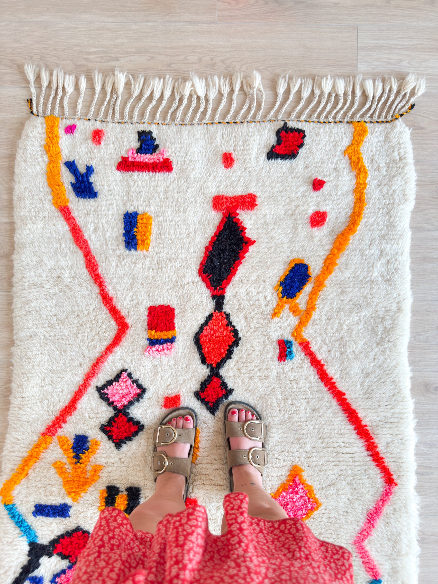 Colorful Berber rug 107 x 183 cm - n°2239