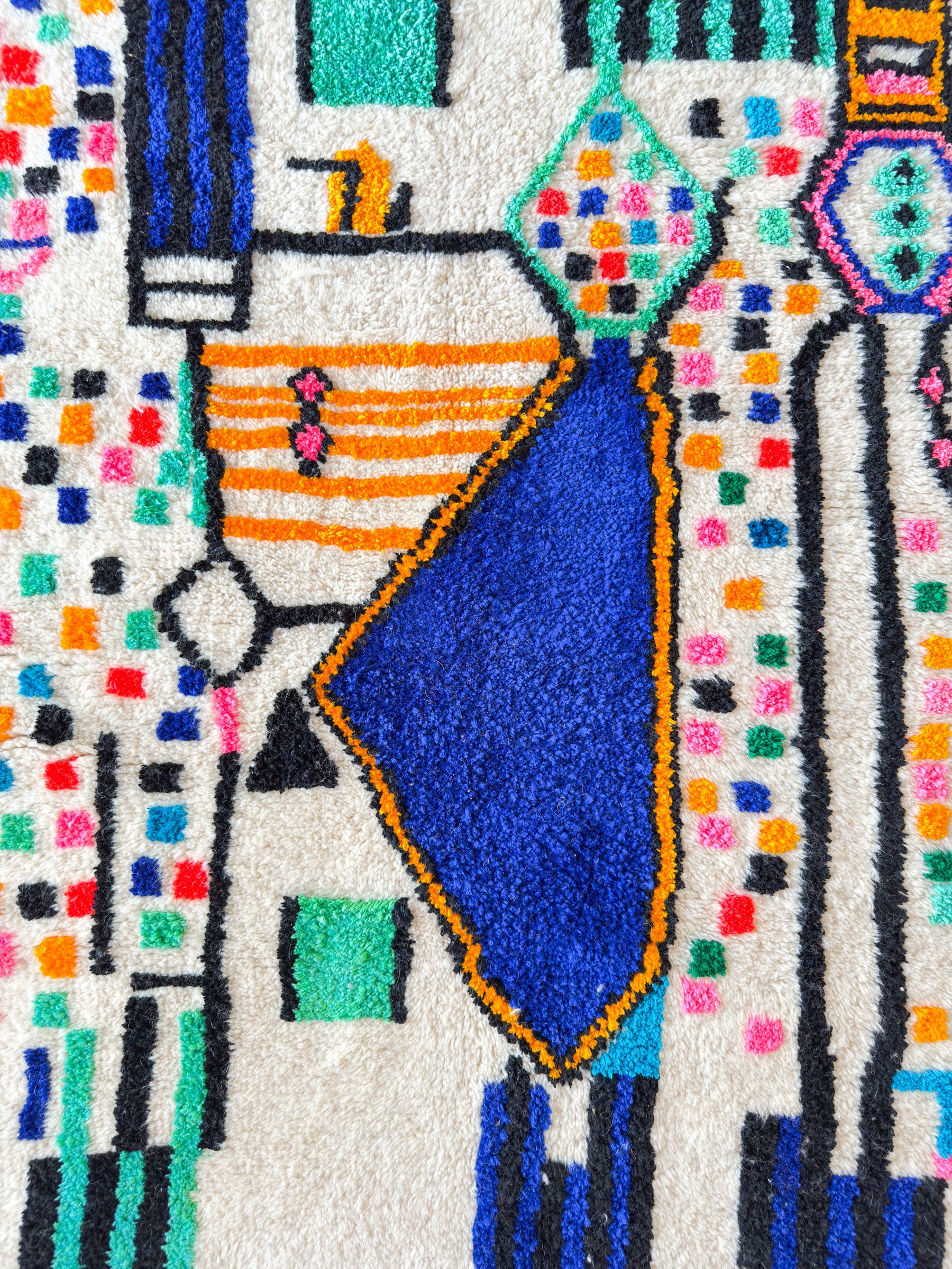 Colorful Berber rug 120 x 208 cm - n°2212