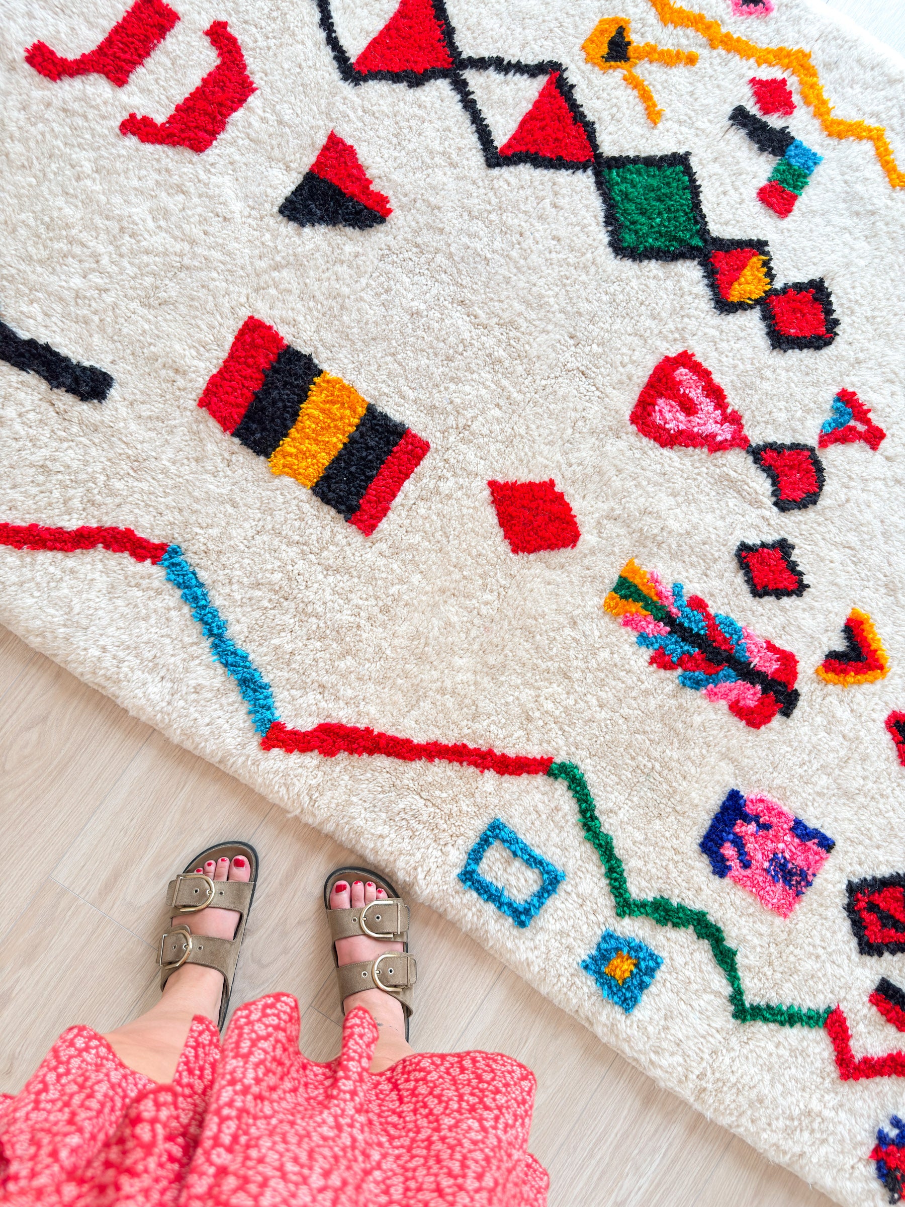 Colorful Berber carpet - n°616