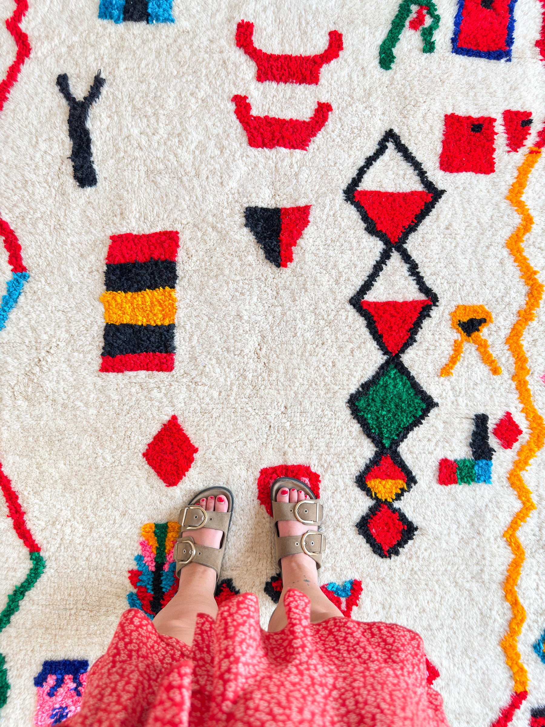 Bunter Berberteppich 149 x 281 cm - Nr. 2201