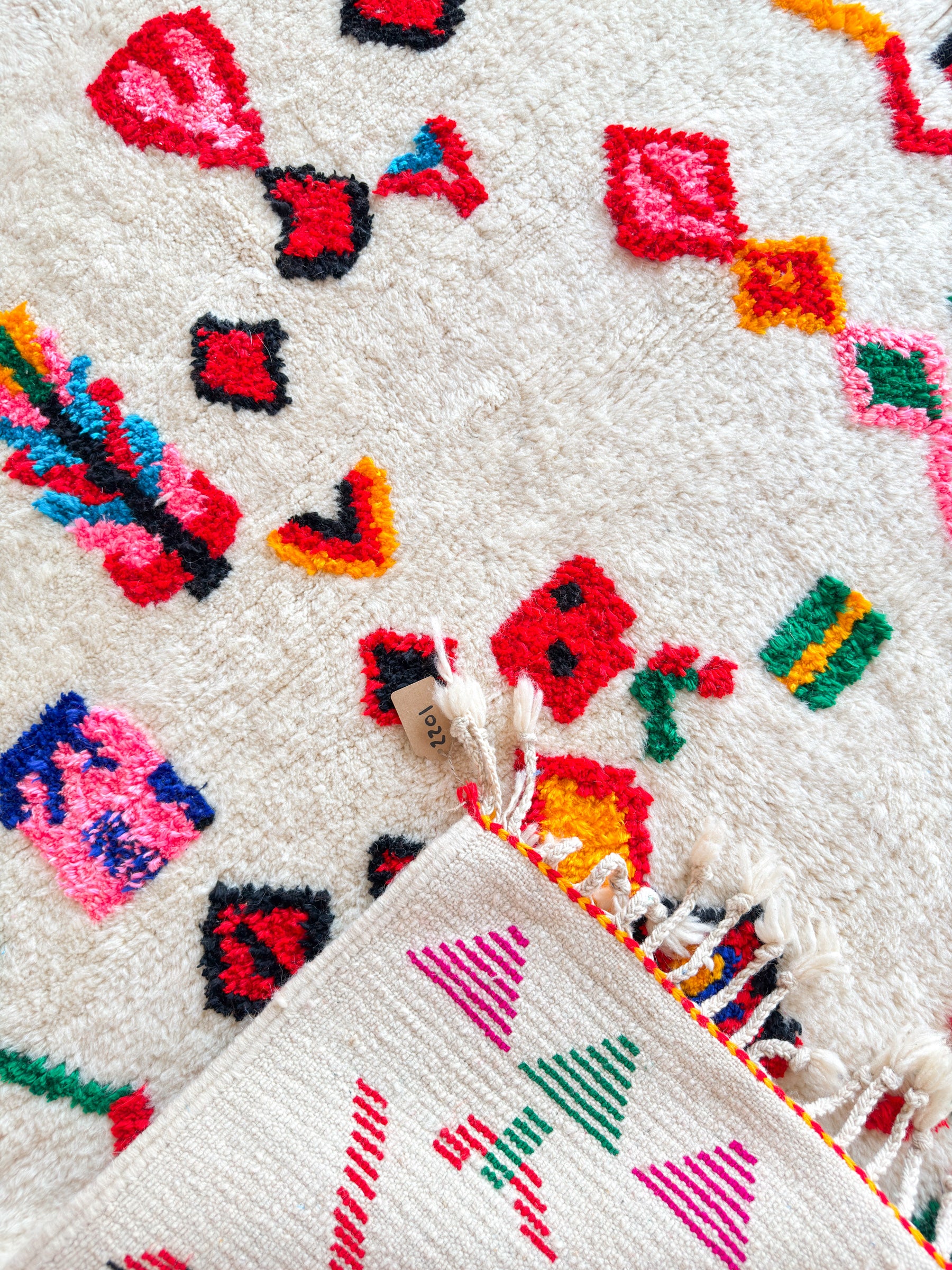 Tapis berbère coloré - n°616