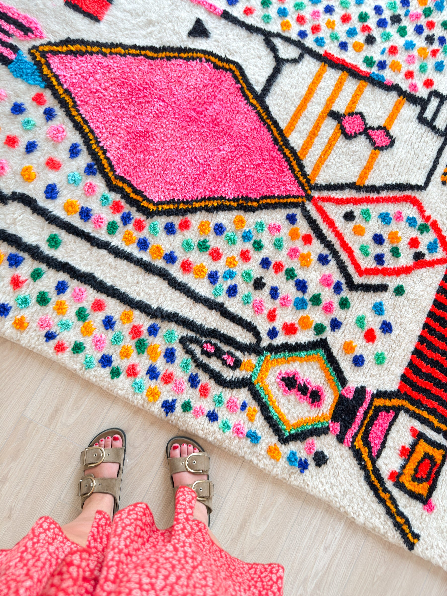 Colorful Berber rug 165 x 283 cm - n°2221