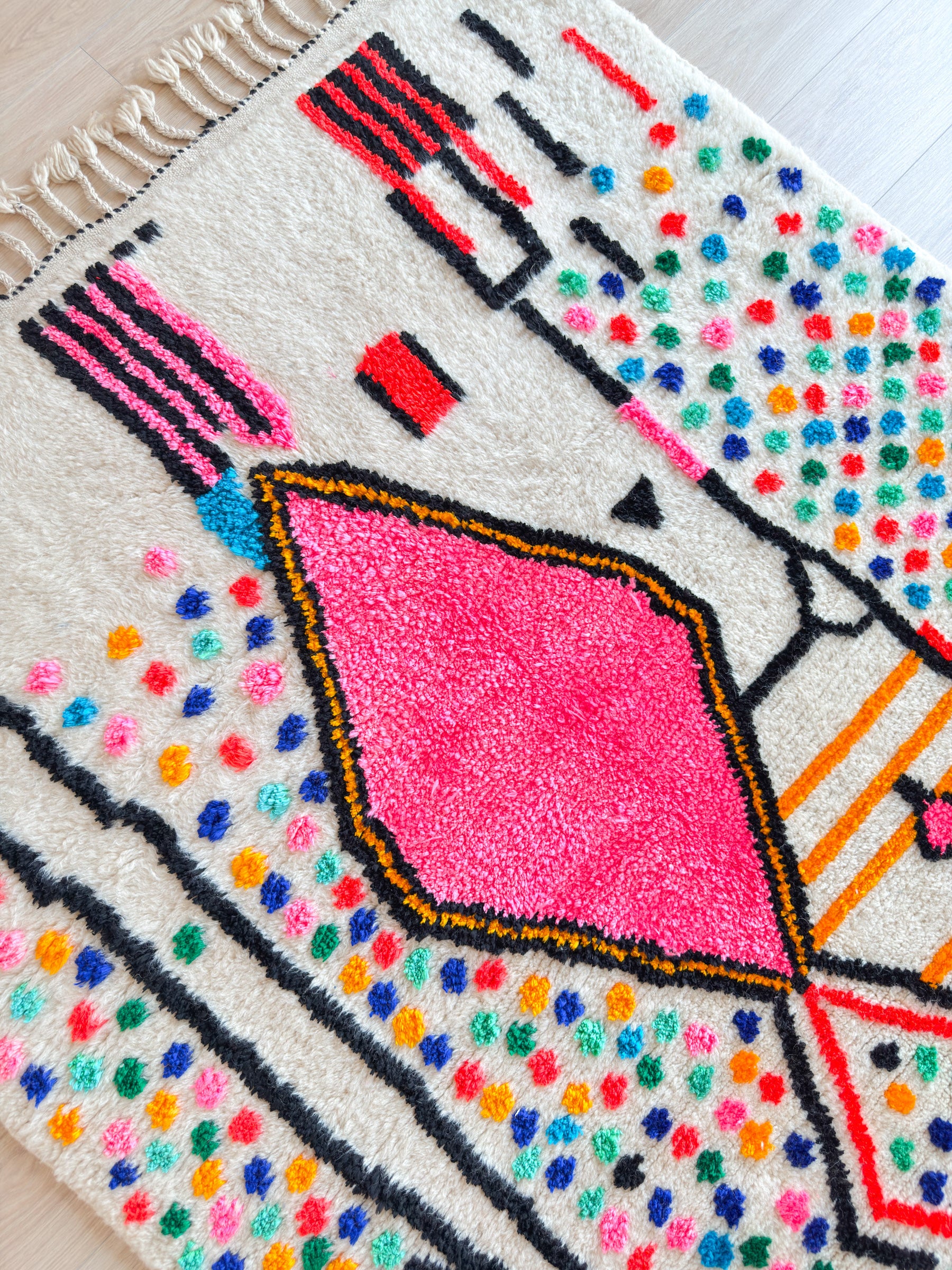 Bunter Berberteppich 165 x 283 cm - Nr. 2221