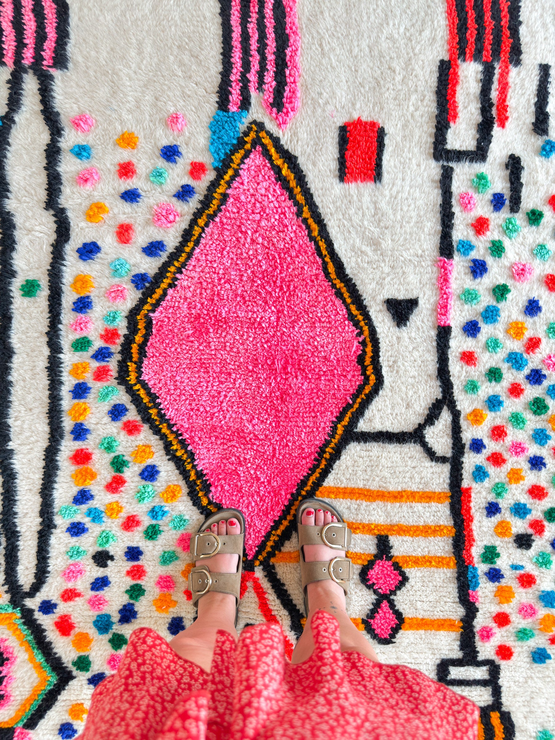 Colorful Berber rug 165 x 283 cm - n°2221