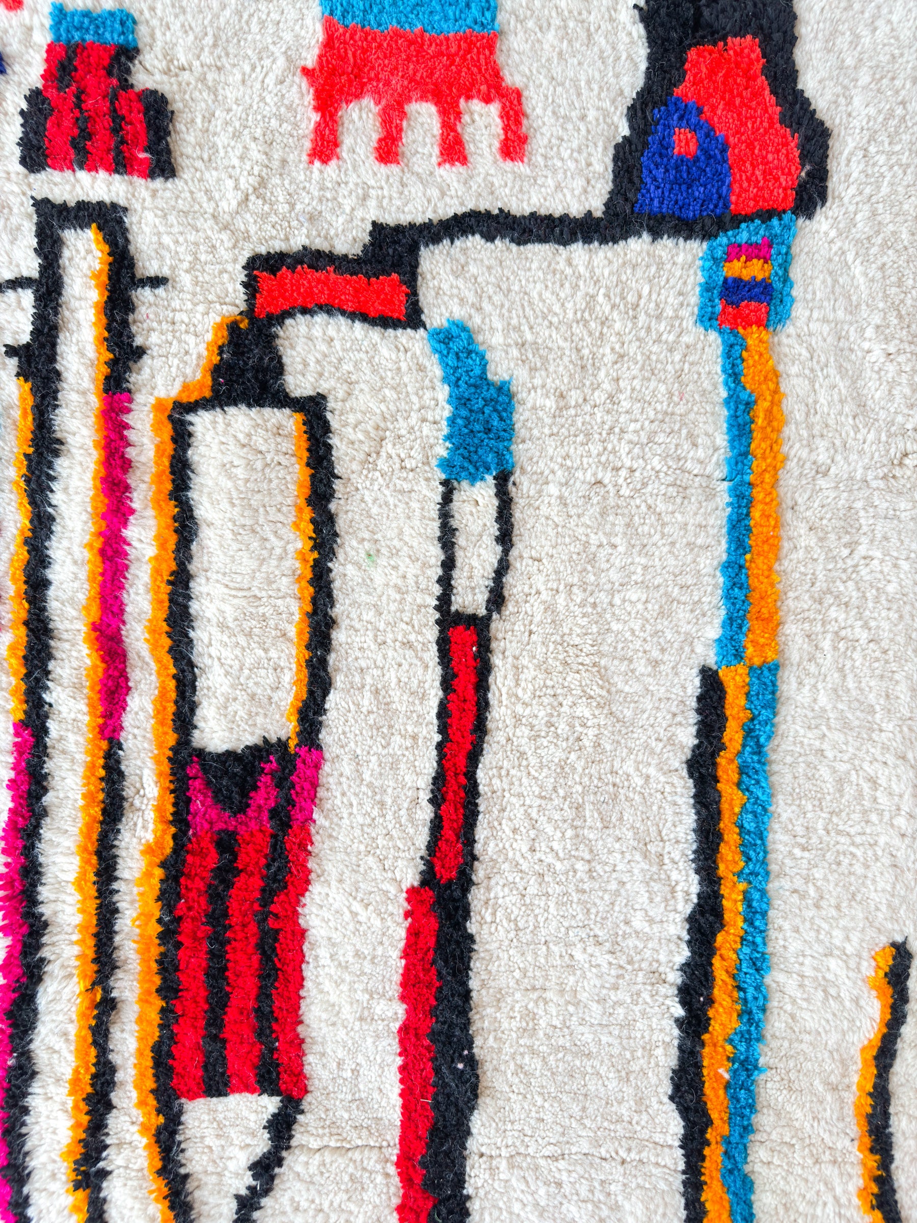Colorful Berber rug 196 x 287 cm - no. 2129