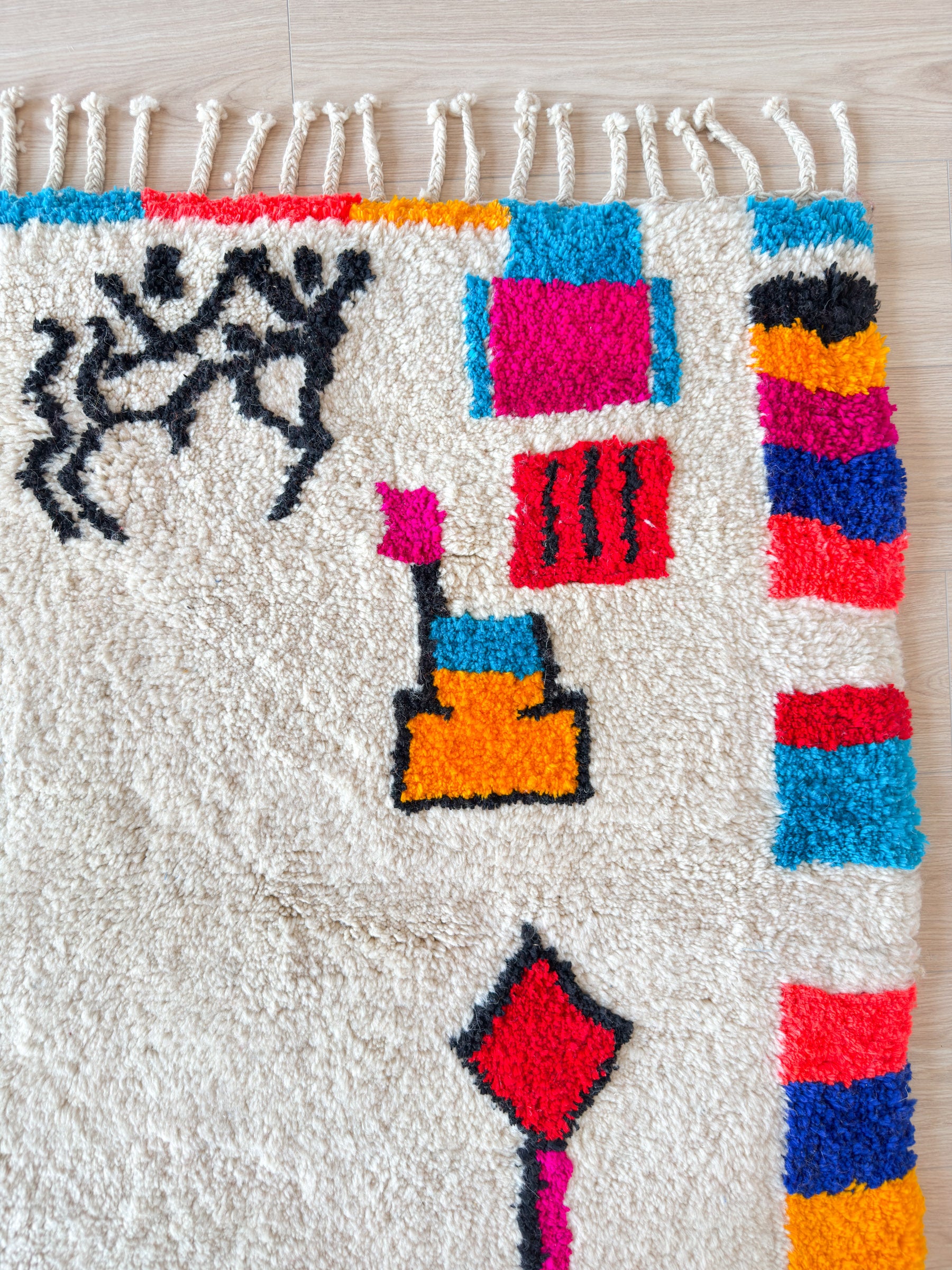 Colorful Berber rug 196 x 287 cm - no. 2129