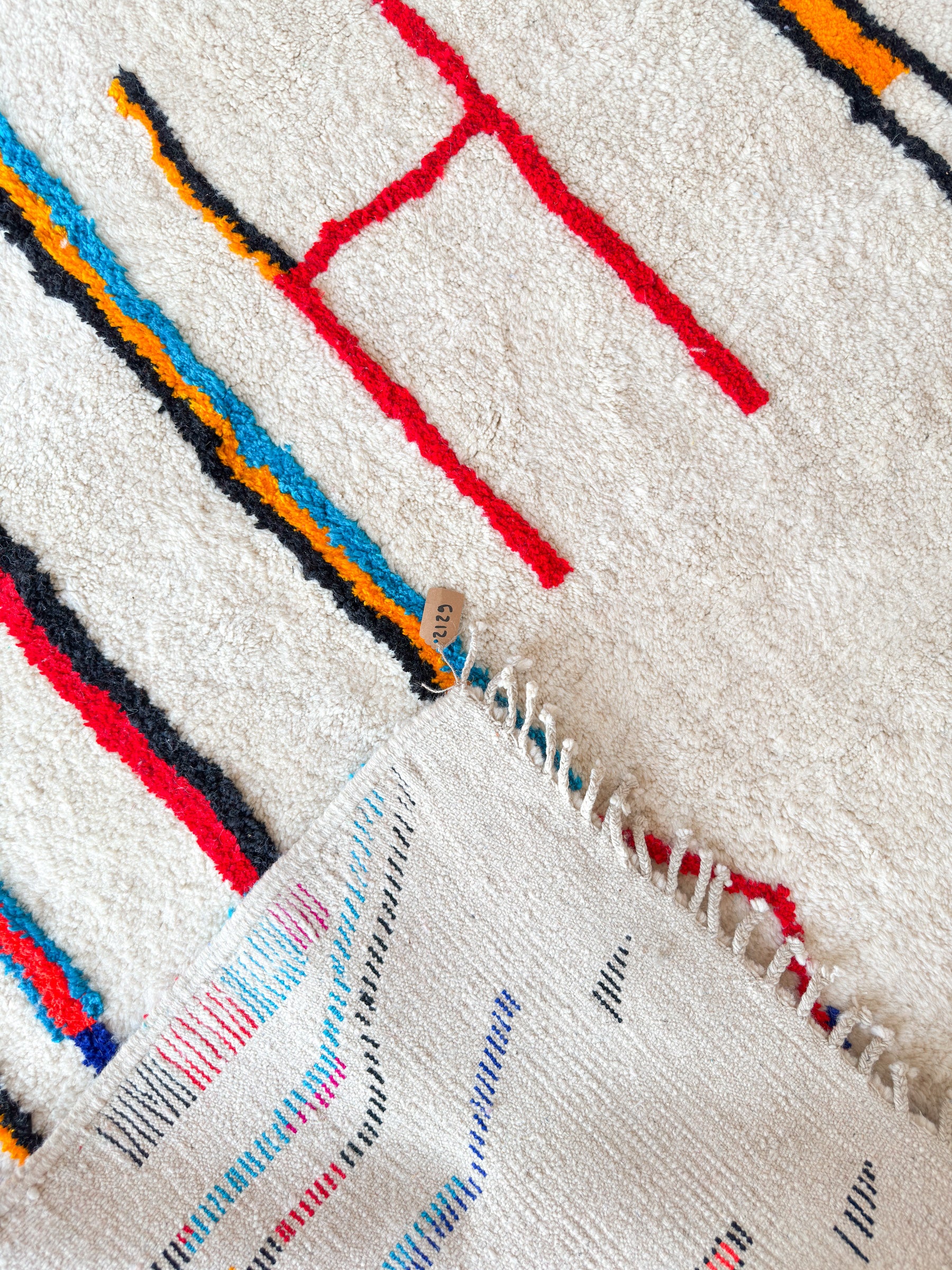 Colorful Berber rug 196 x 287 cm - no. 2129