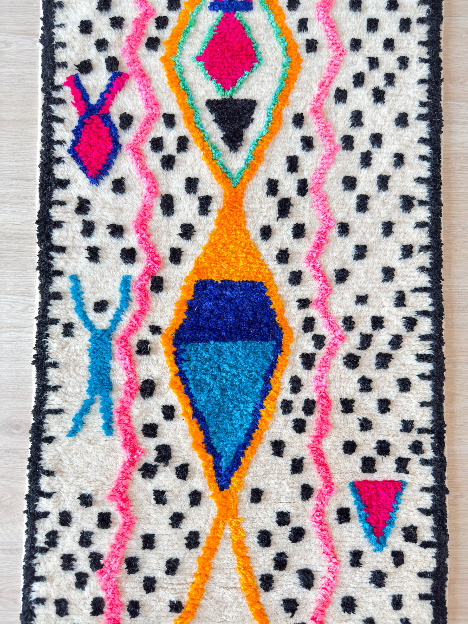Colorful Berber Runner Rug 87 x 304 cm - No. 1965
