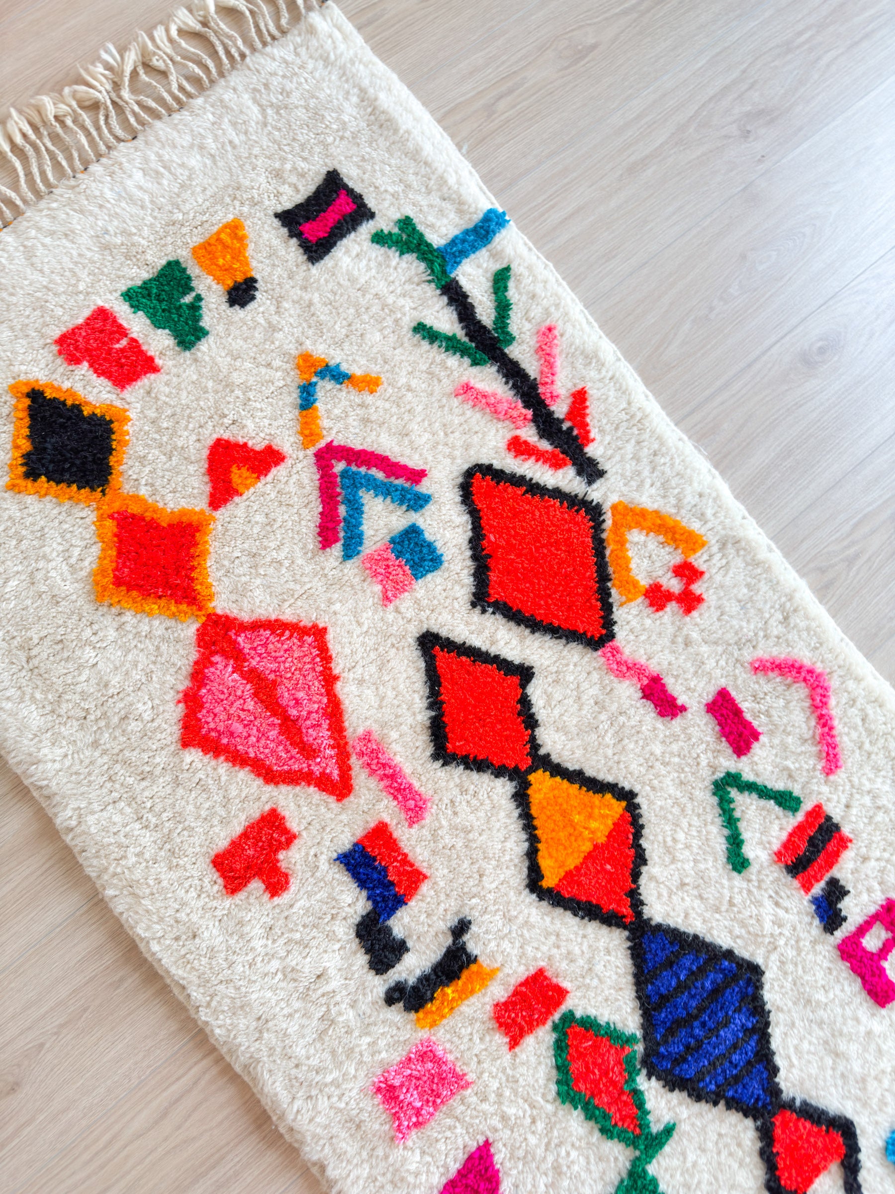 Colorful Berber Runner Rug 86 x 260 cm - No. 2232