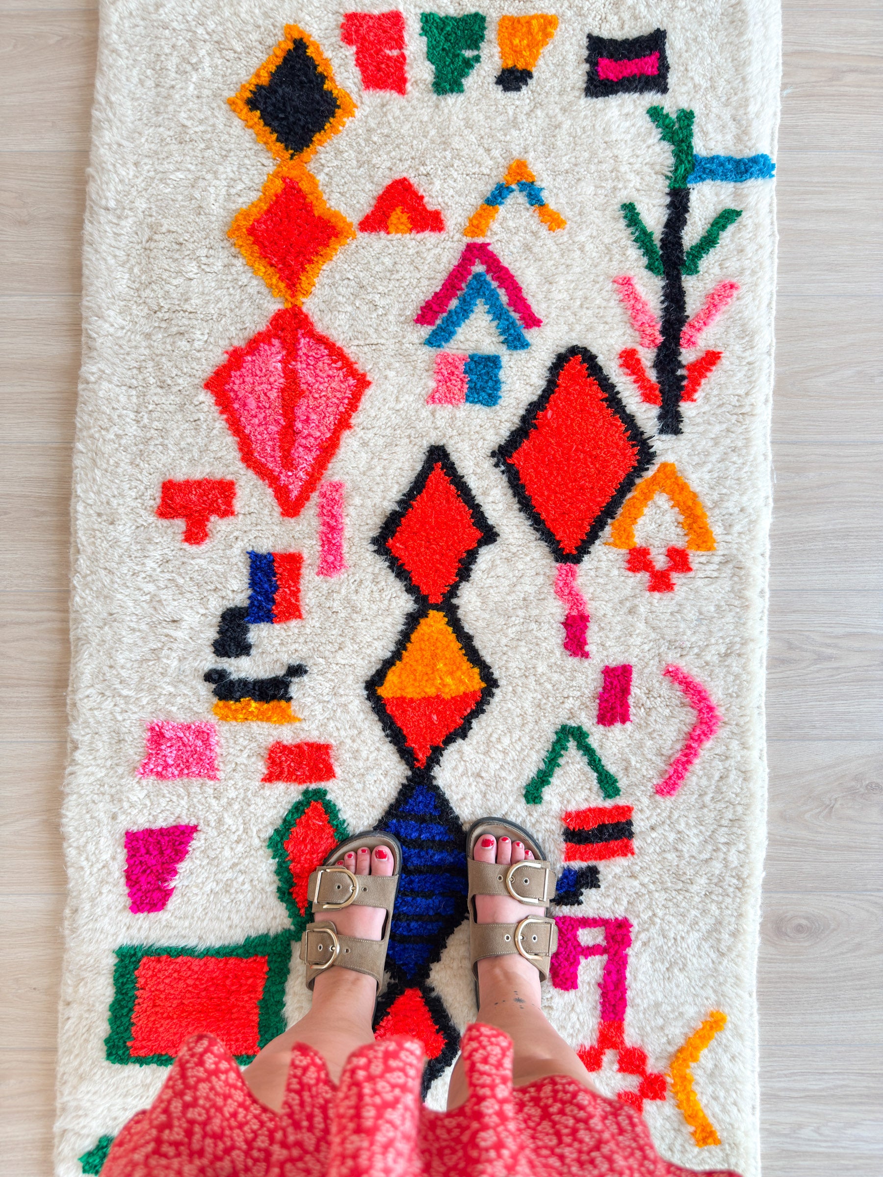 Colorful Berber Runner Rug 86 x 260 cm - No. 2232