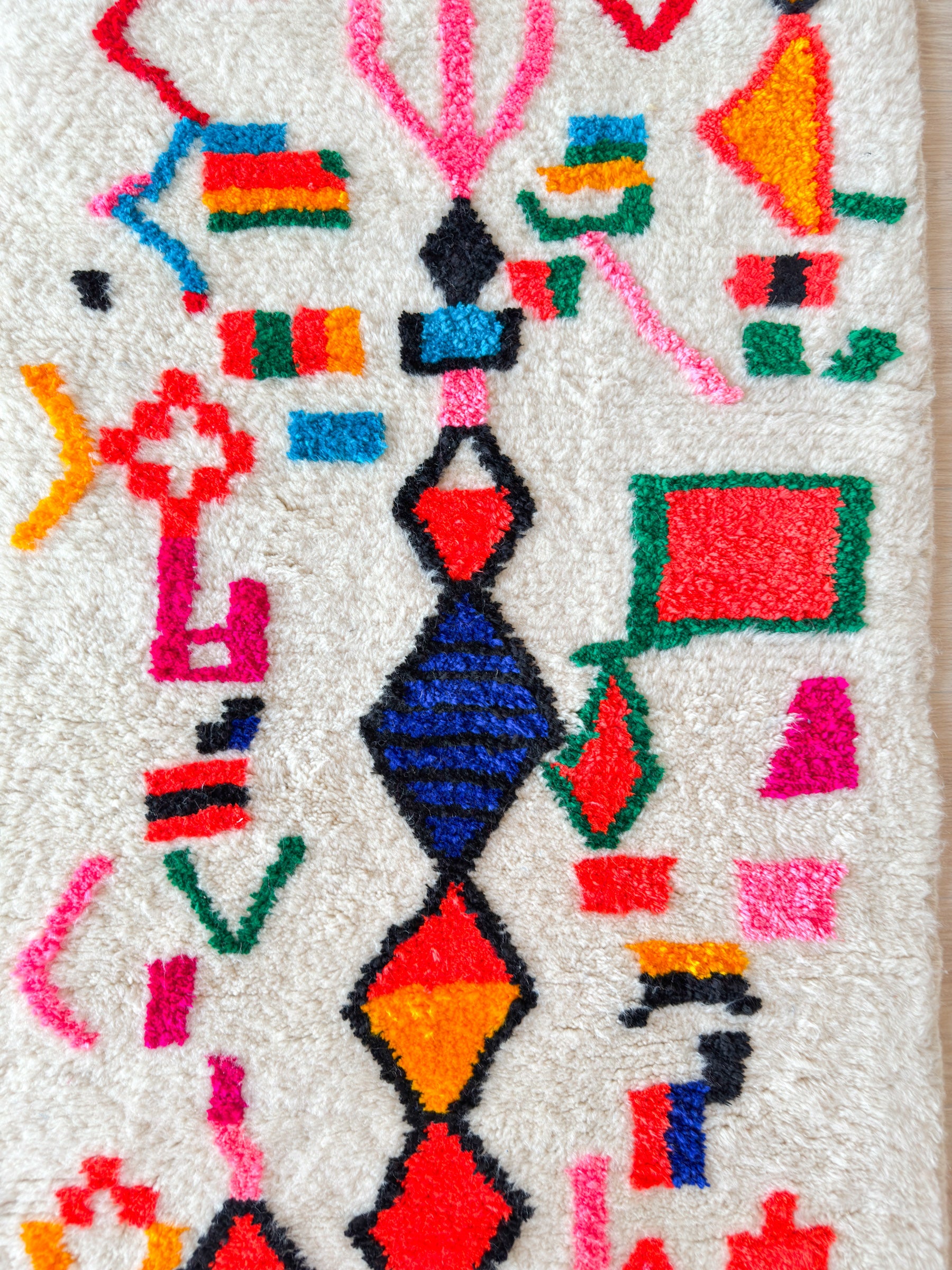 Colorful Berber Runner Rug 86 x 260 cm - No. 2232