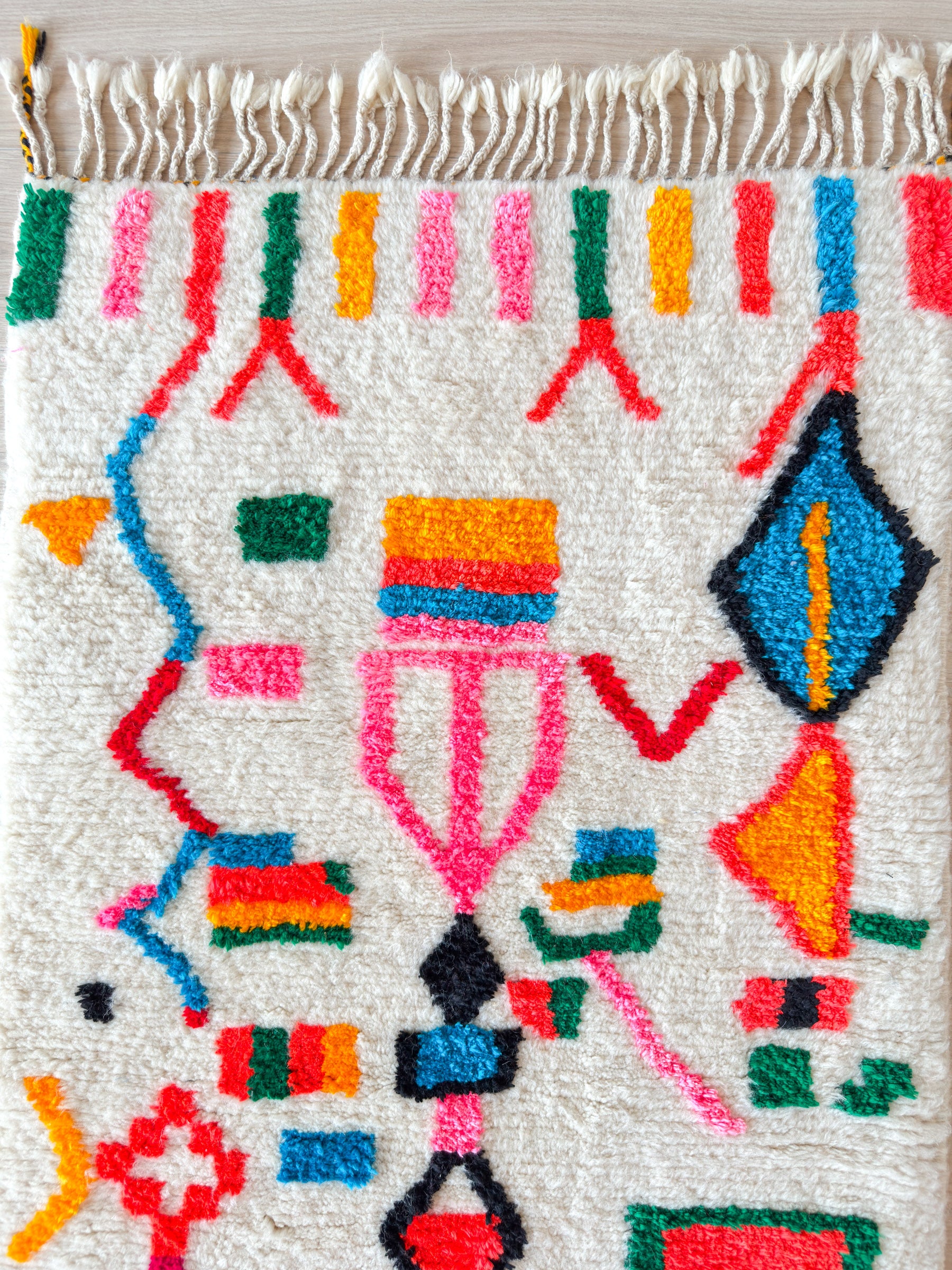 Tapis de couloir berbère coloré 86 x 260 cm - n°2232