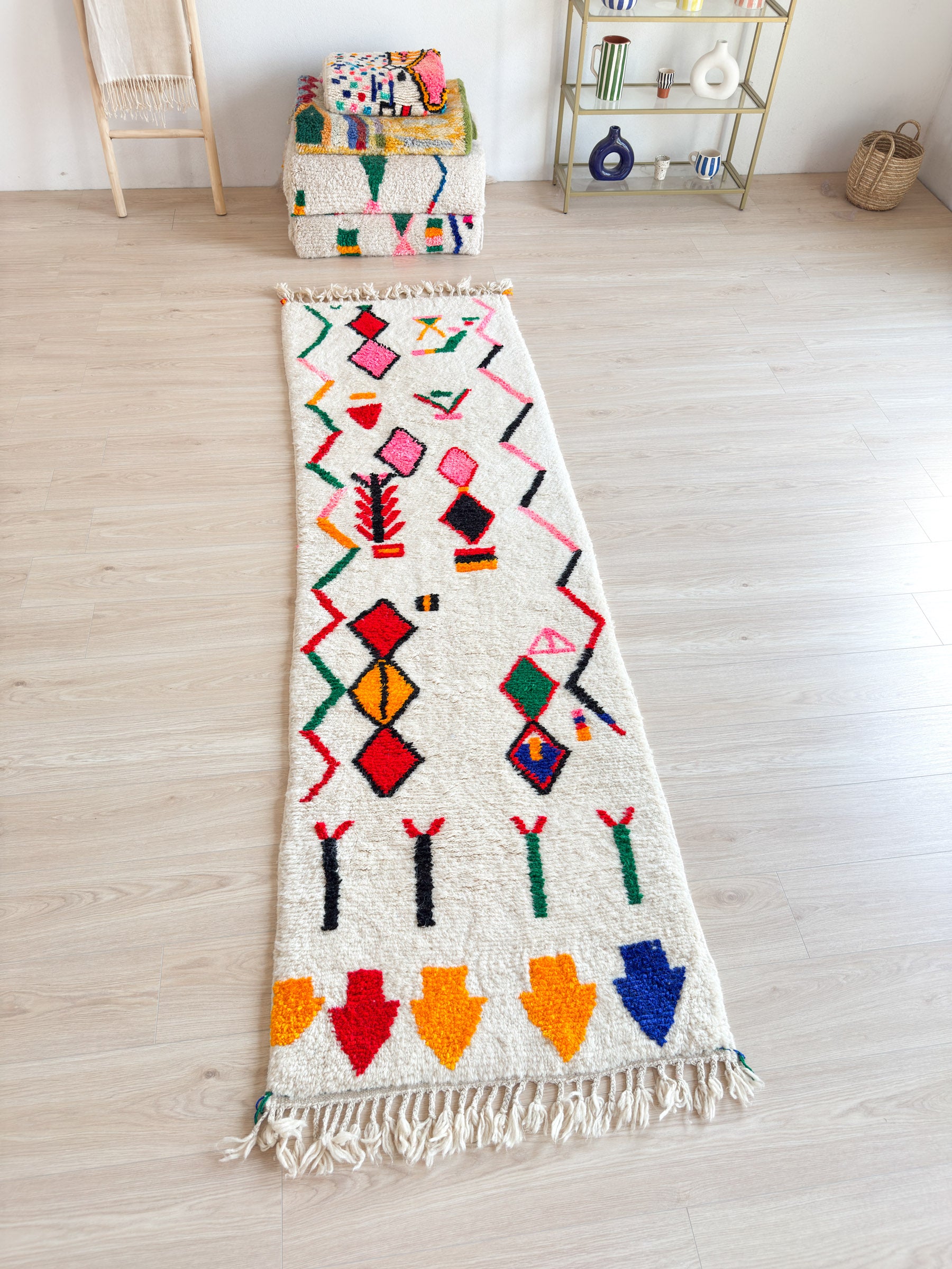 Colorful Berber Runner Rug 84 x 292 cm - No. 2247