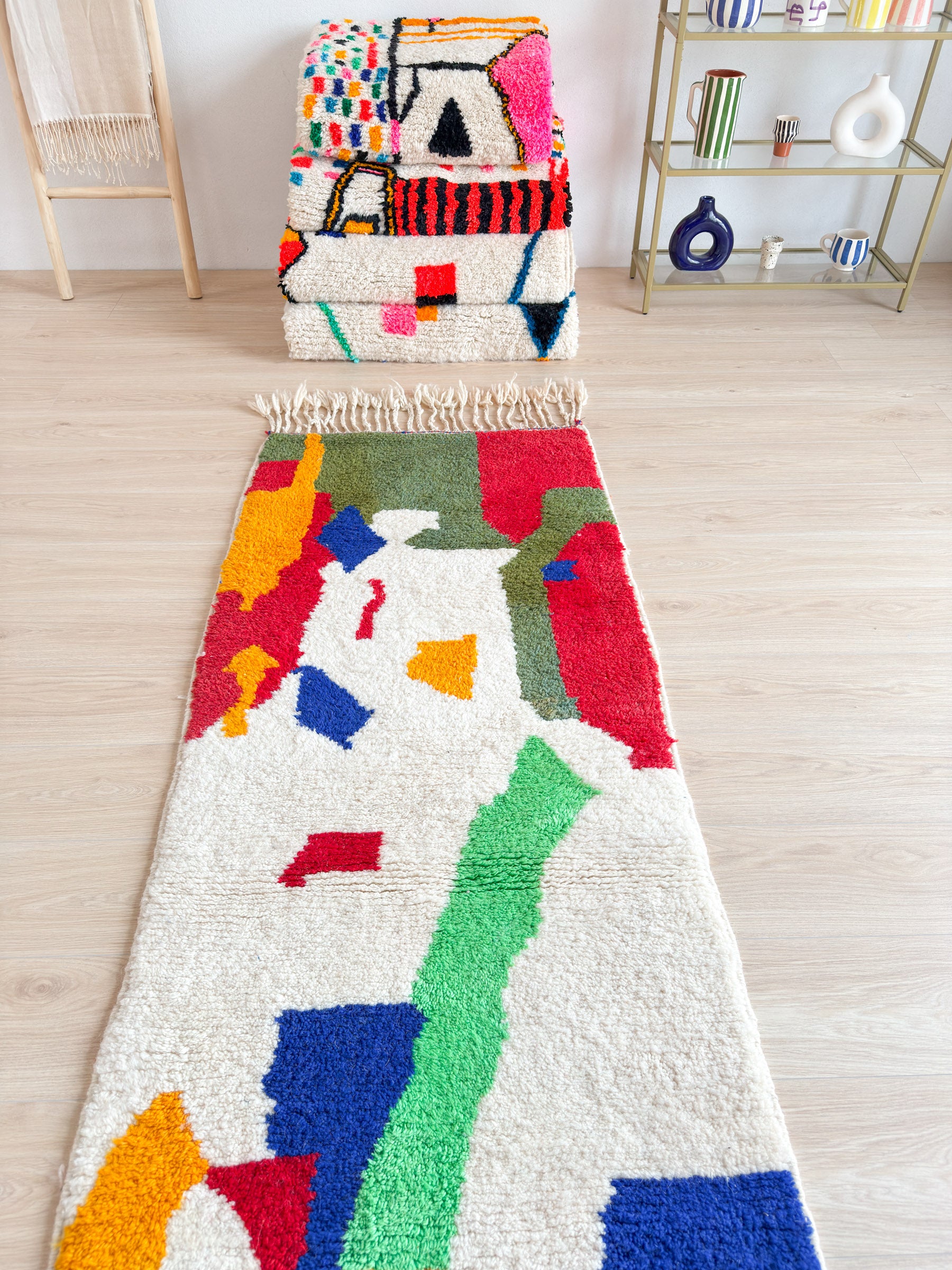 Colorful Berber Hallway Rug 83 x 275 cm - No. 1760