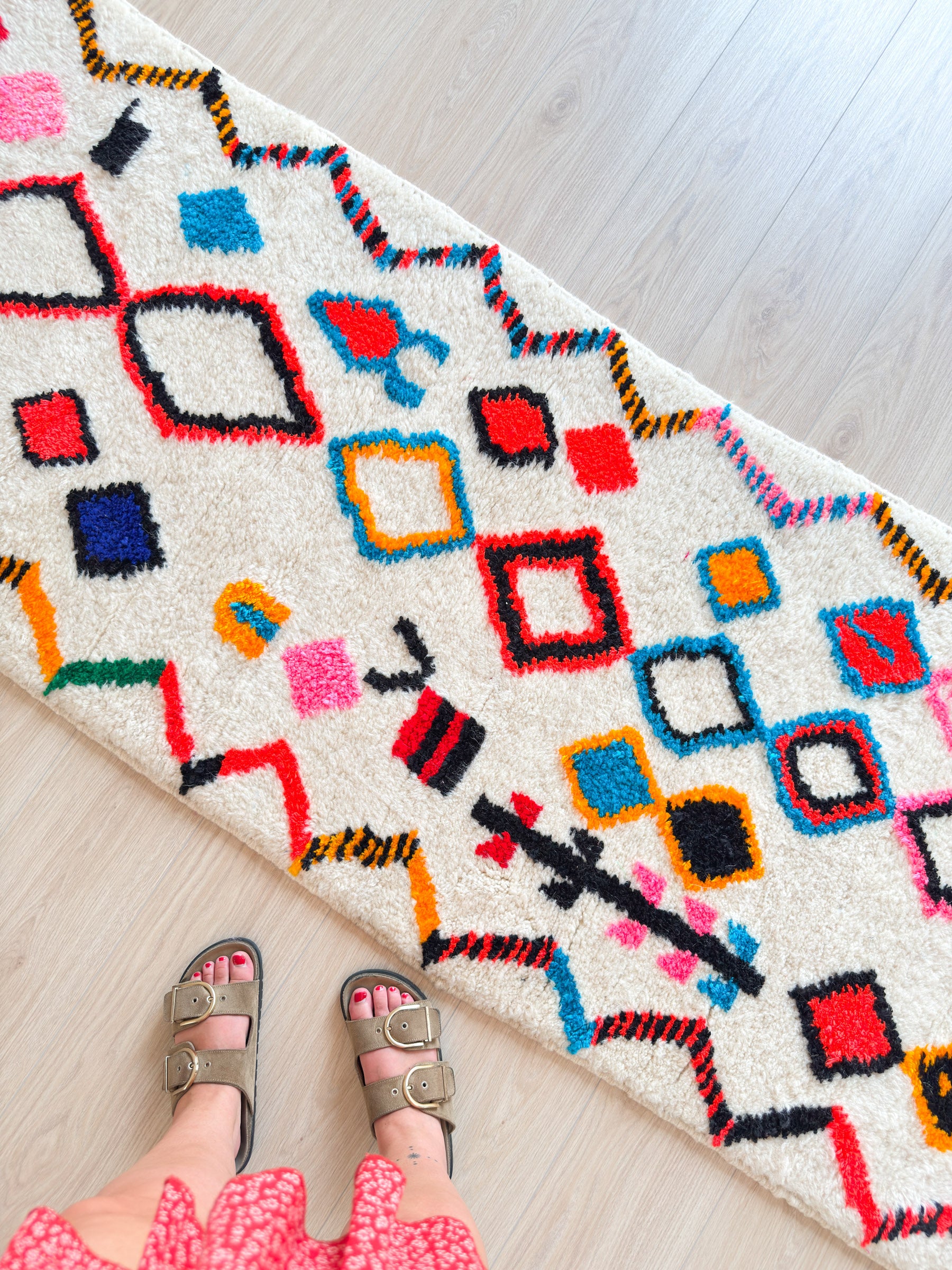 Colorful Berber Runner Rug 82 x 263 cm - No. 2234