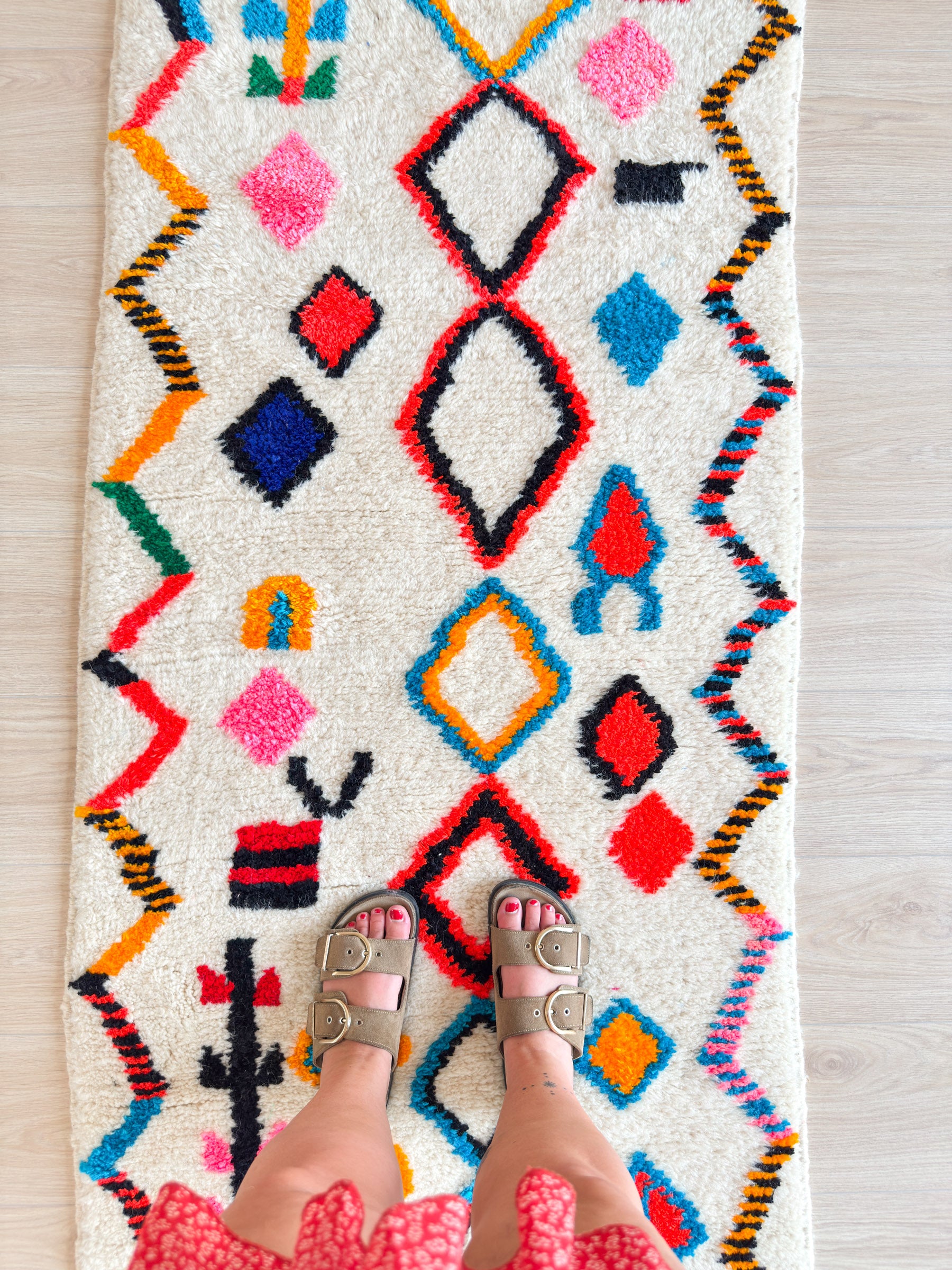 Colorful Berber Runner Rug 82 x 263 cm - No. 2234