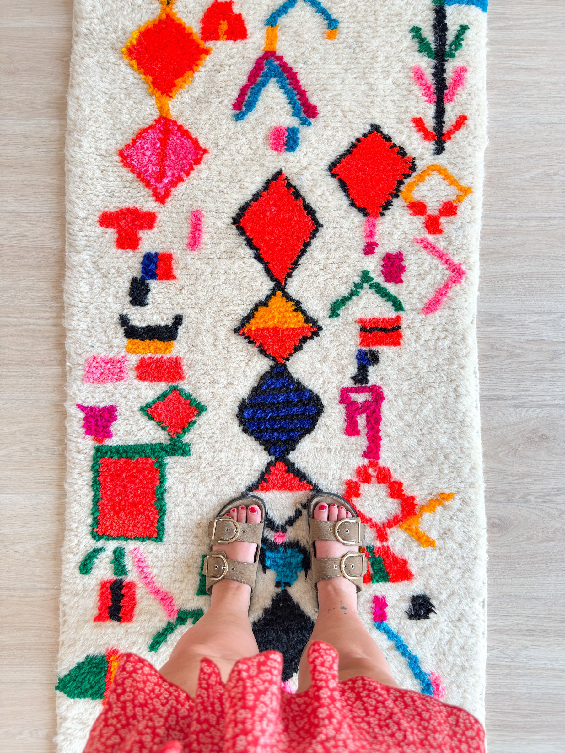 Colorful Berber Runner Rug 85 x 268 cm - No. 2222