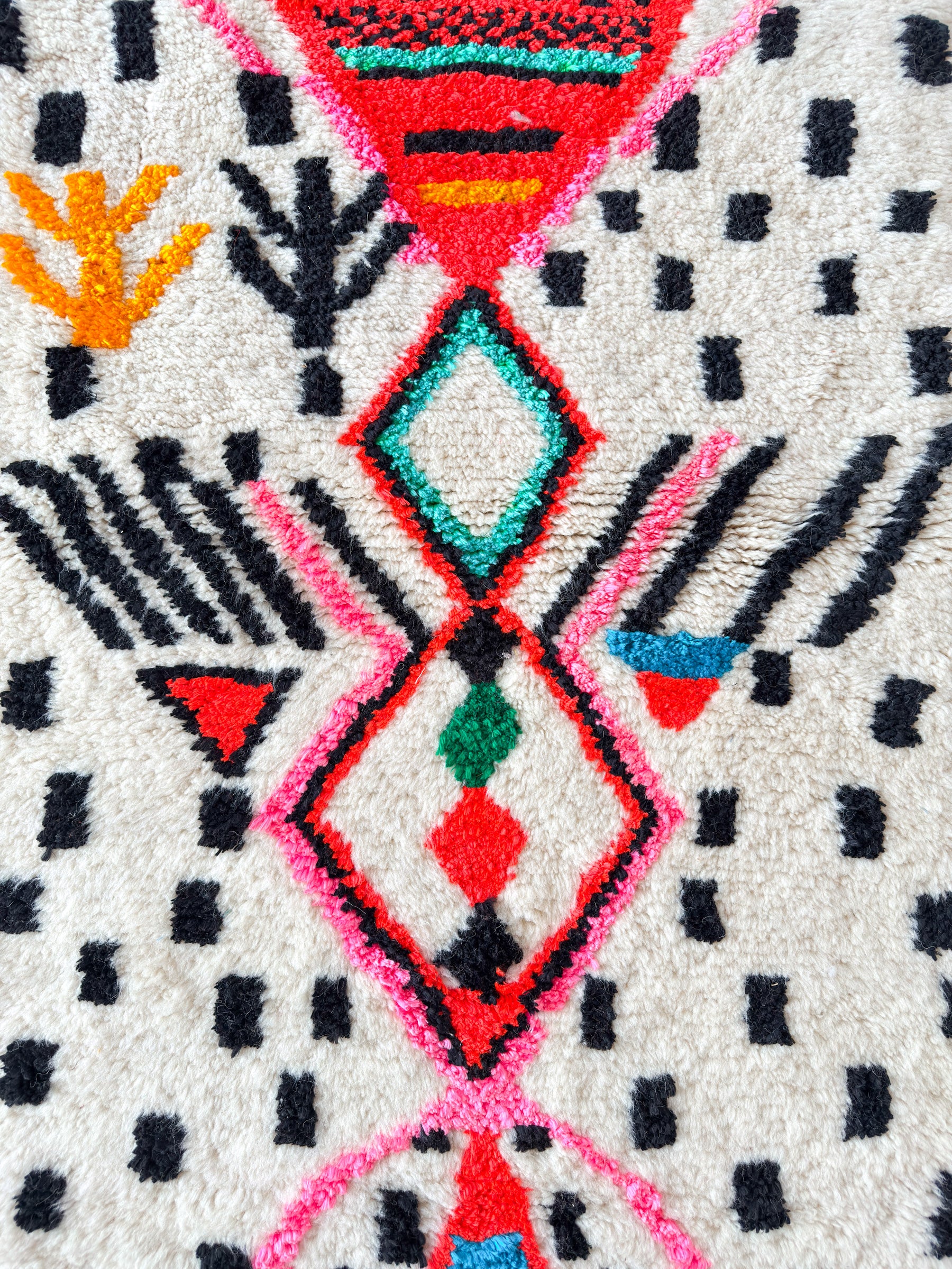 Colorful Berber hallway rug 89 x 243 cm - n°1479