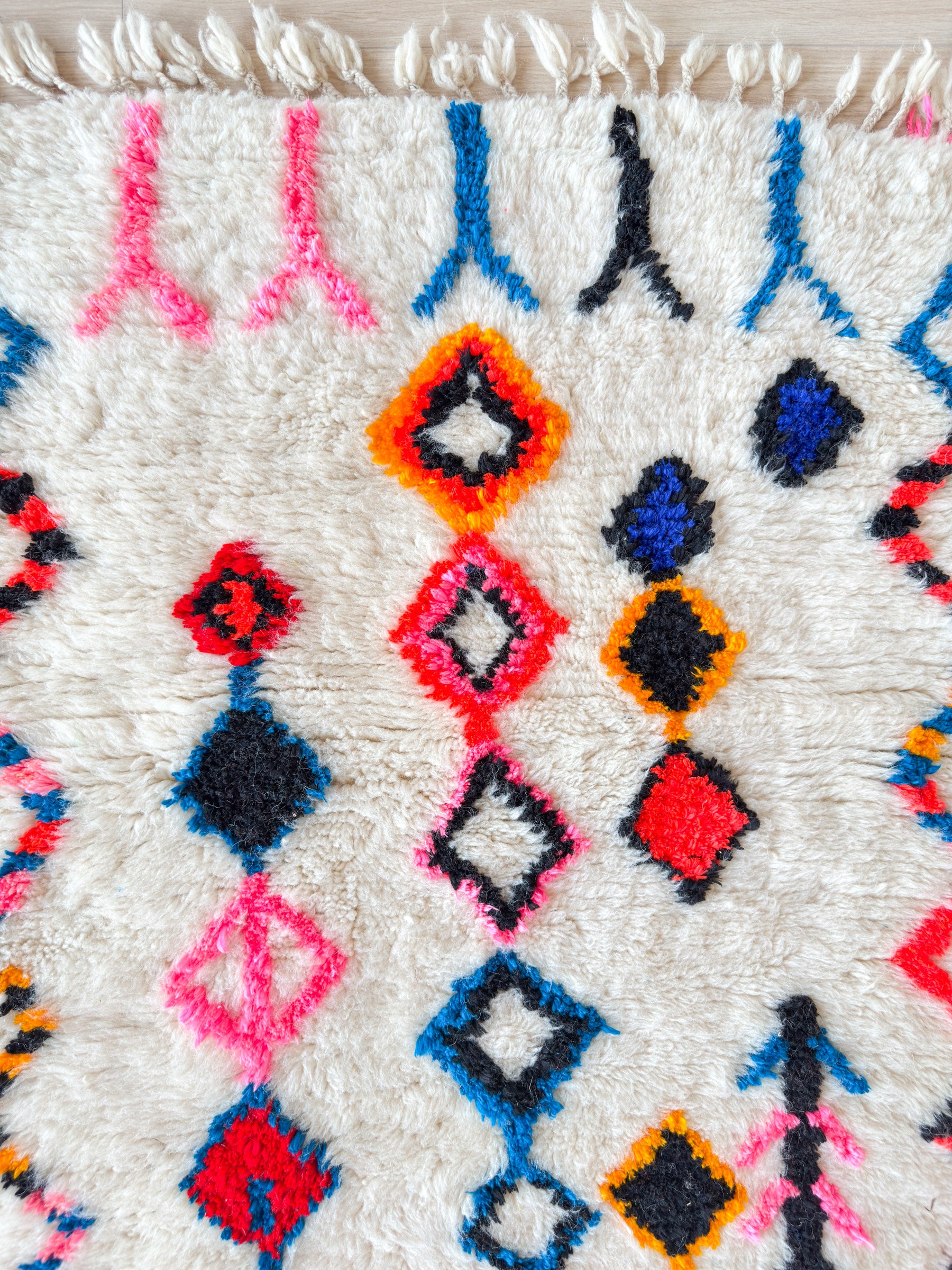 Colorful Berber runner rug 85 x 260 cm - no. 1960