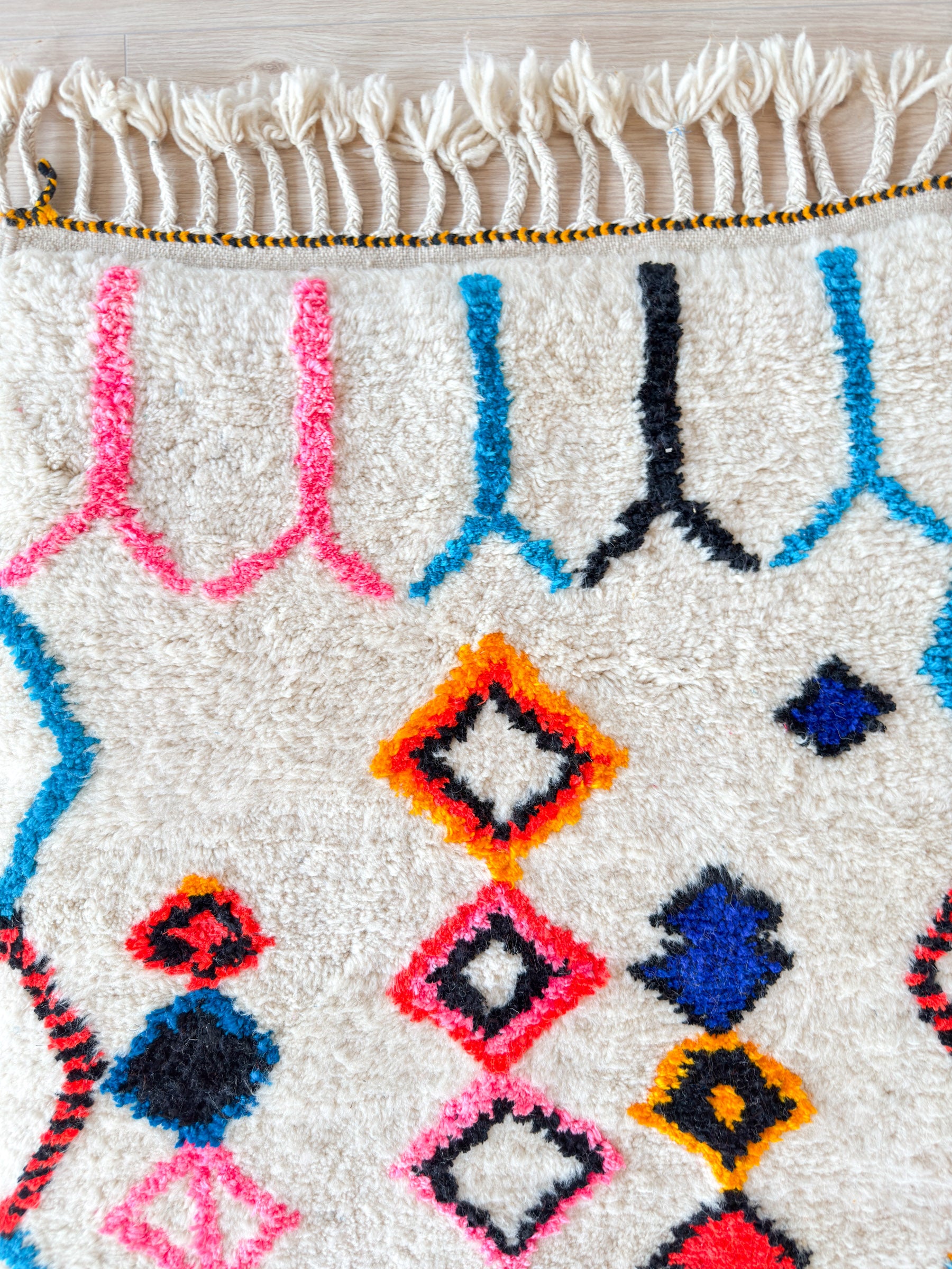 Tapis de couloir berbère coloré 89 x 324 cm - n°2243