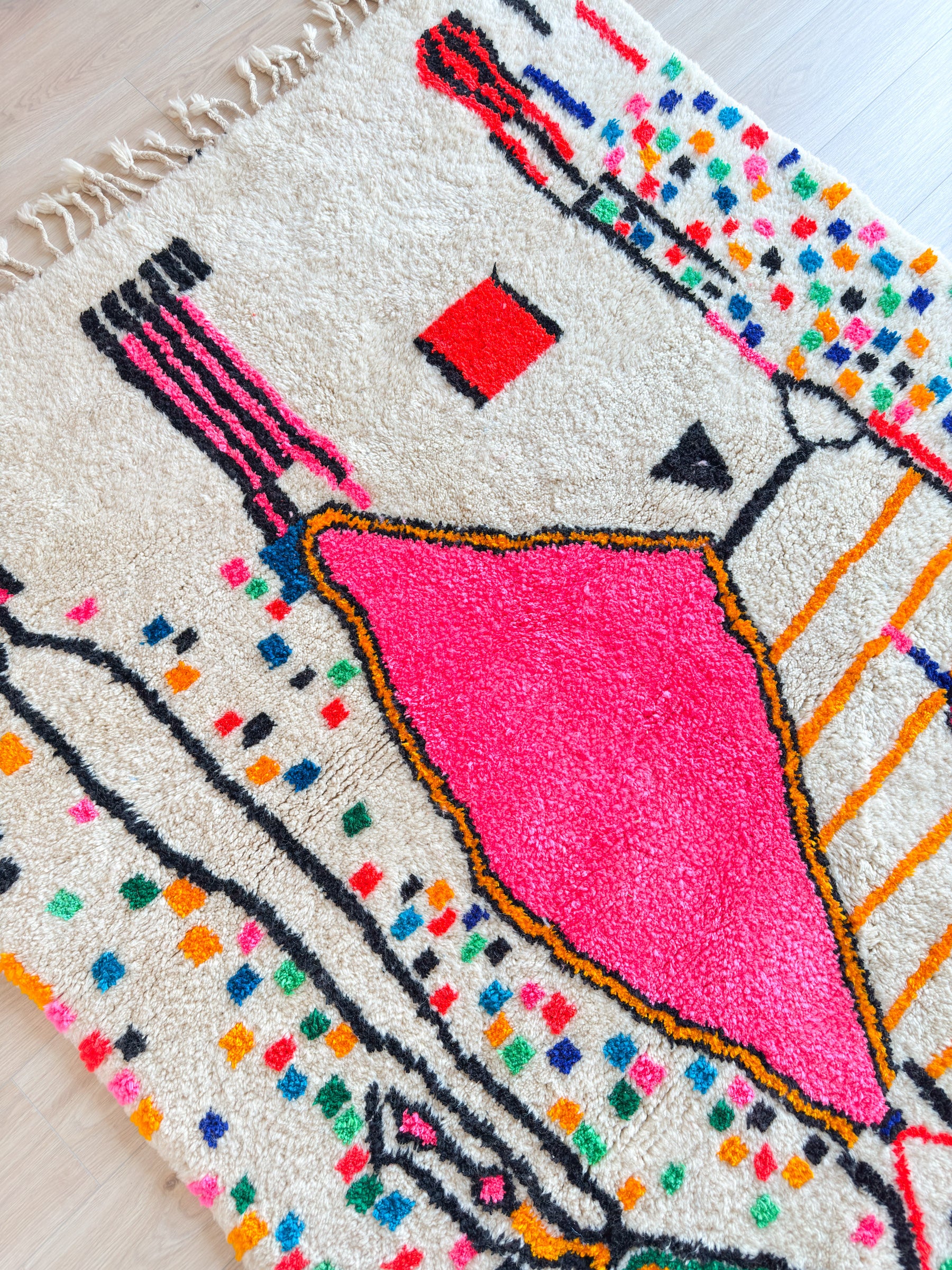 Colorful Berber rug 185 x 296 cm - n°2249