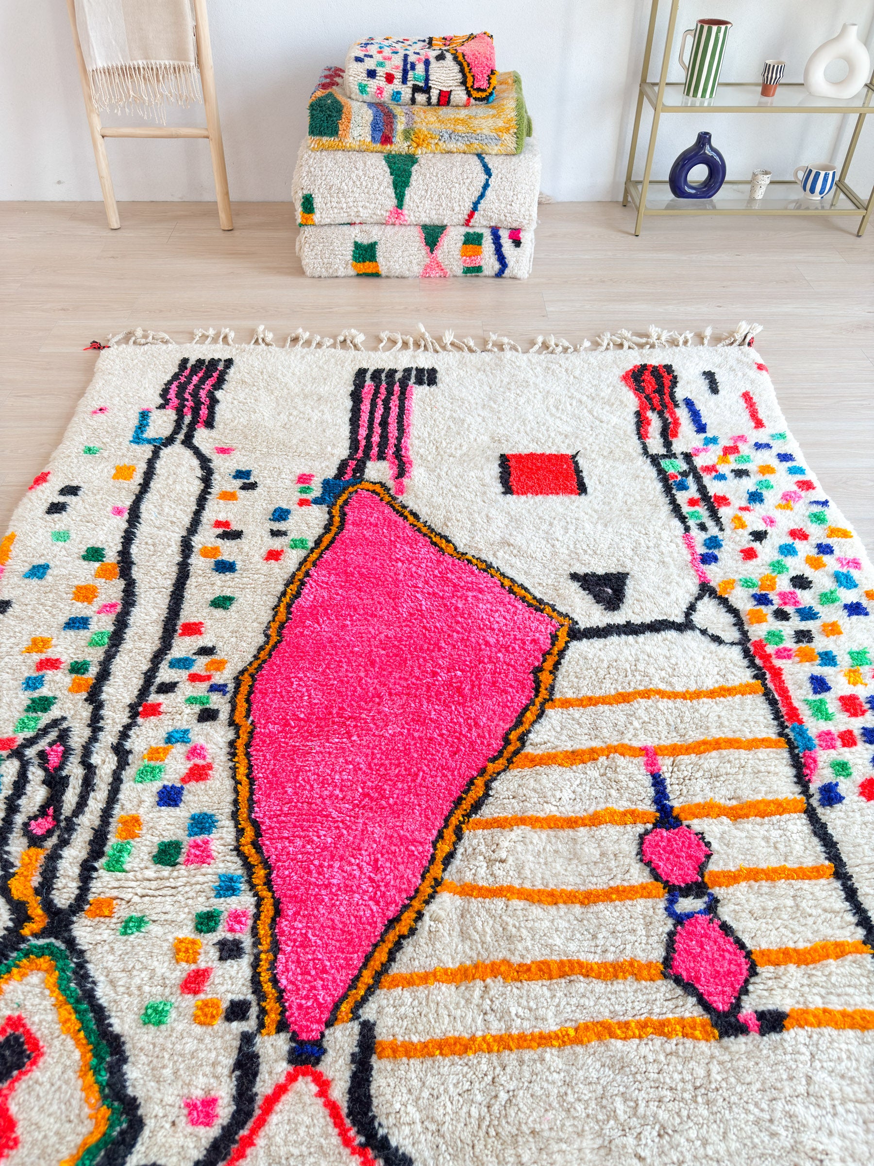 Colorful Berber rug 185 x 296 cm - n°2249