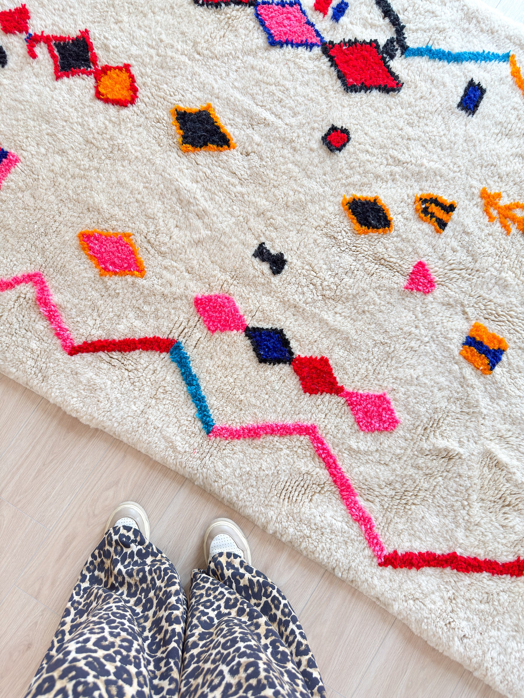 Tapis berbère coloré - n°560