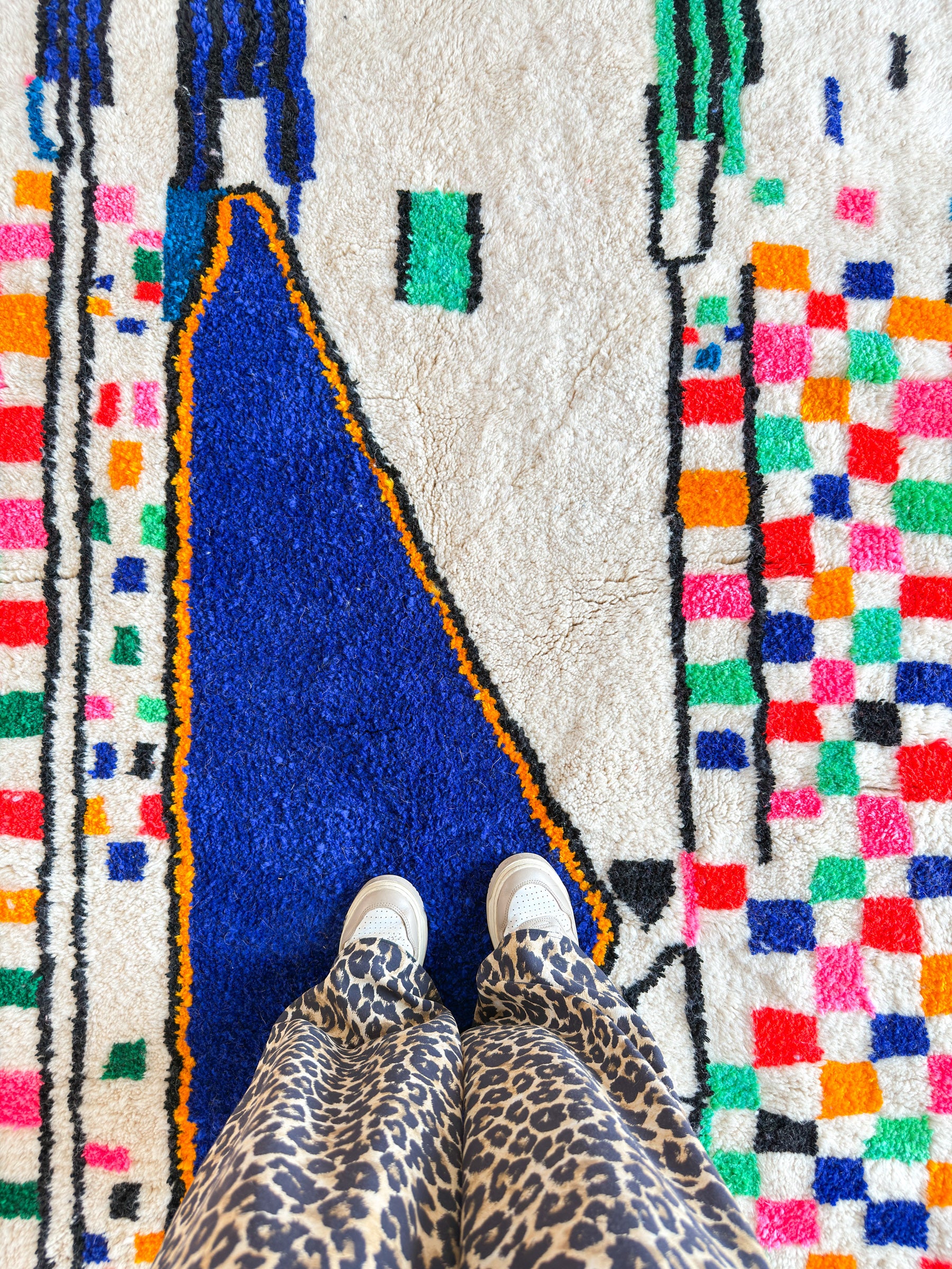 Bunter Berberteppich 152 x 299 cm - Nr. 2227