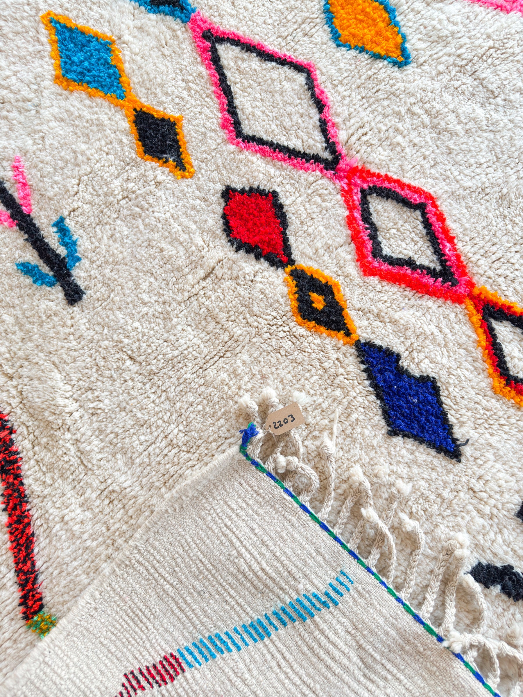 Colorful Berber rug 212 x 326 cm - n°2203