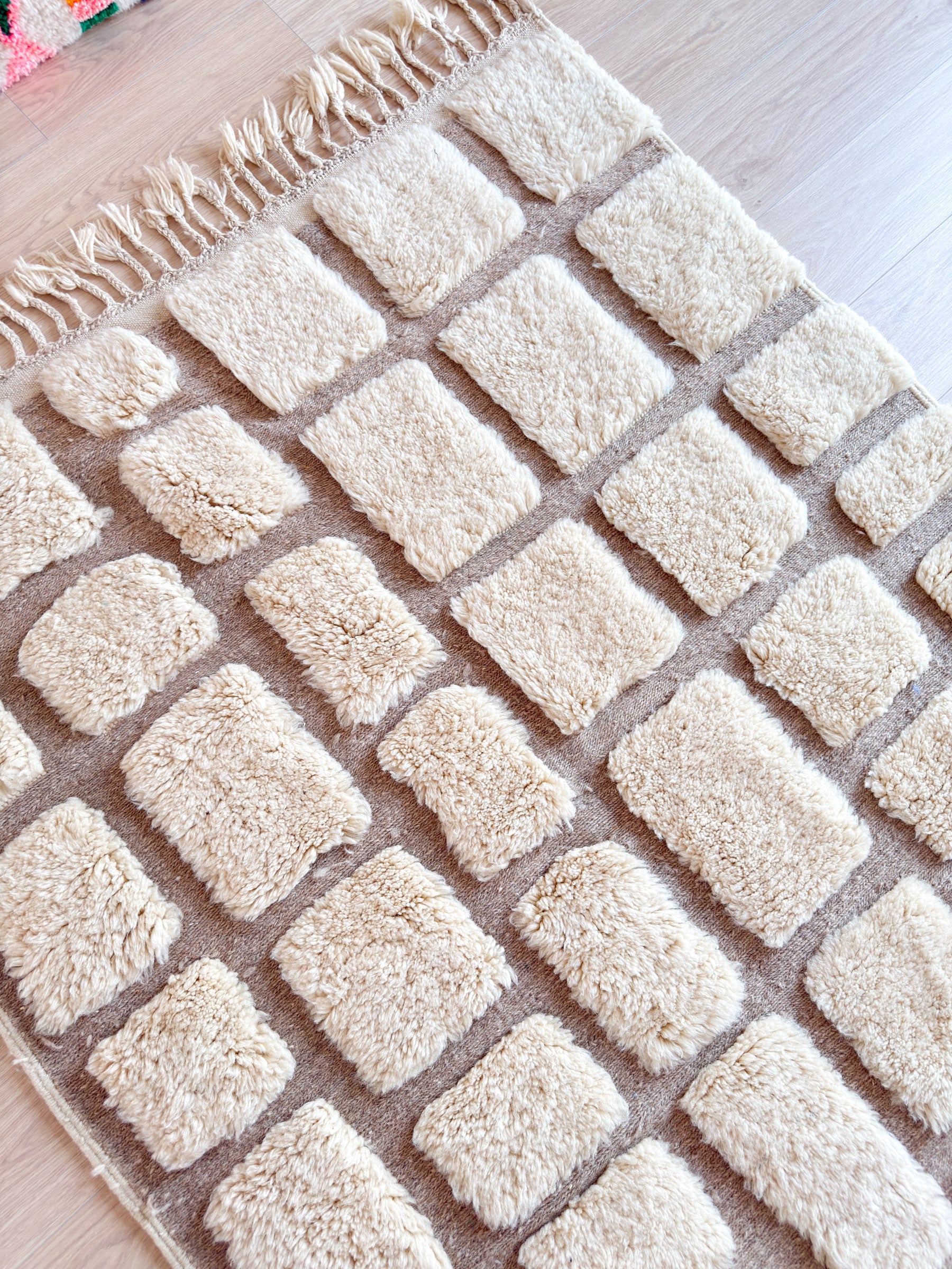 White Berber rug 151 x 270 cm - n°2257