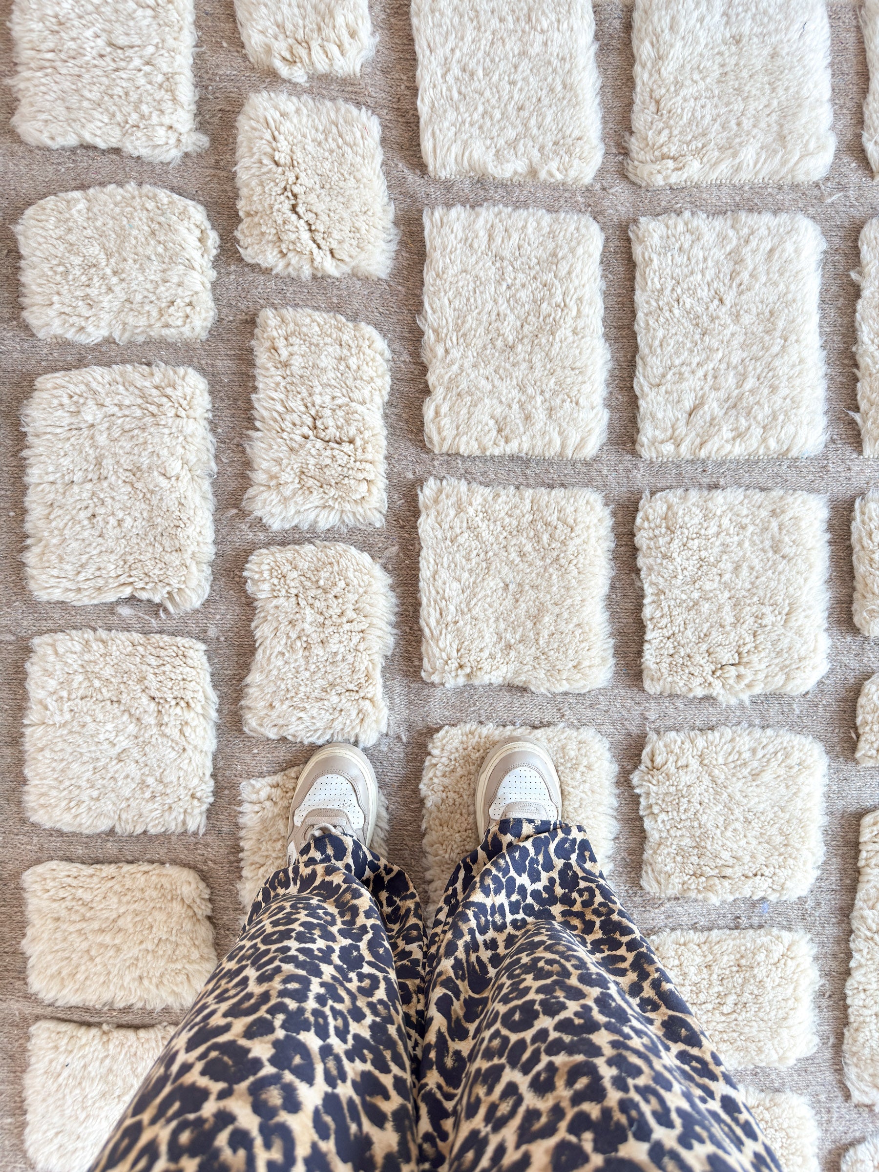 Weißer Berberteppich 151 x 270 cm - Nr. 2257