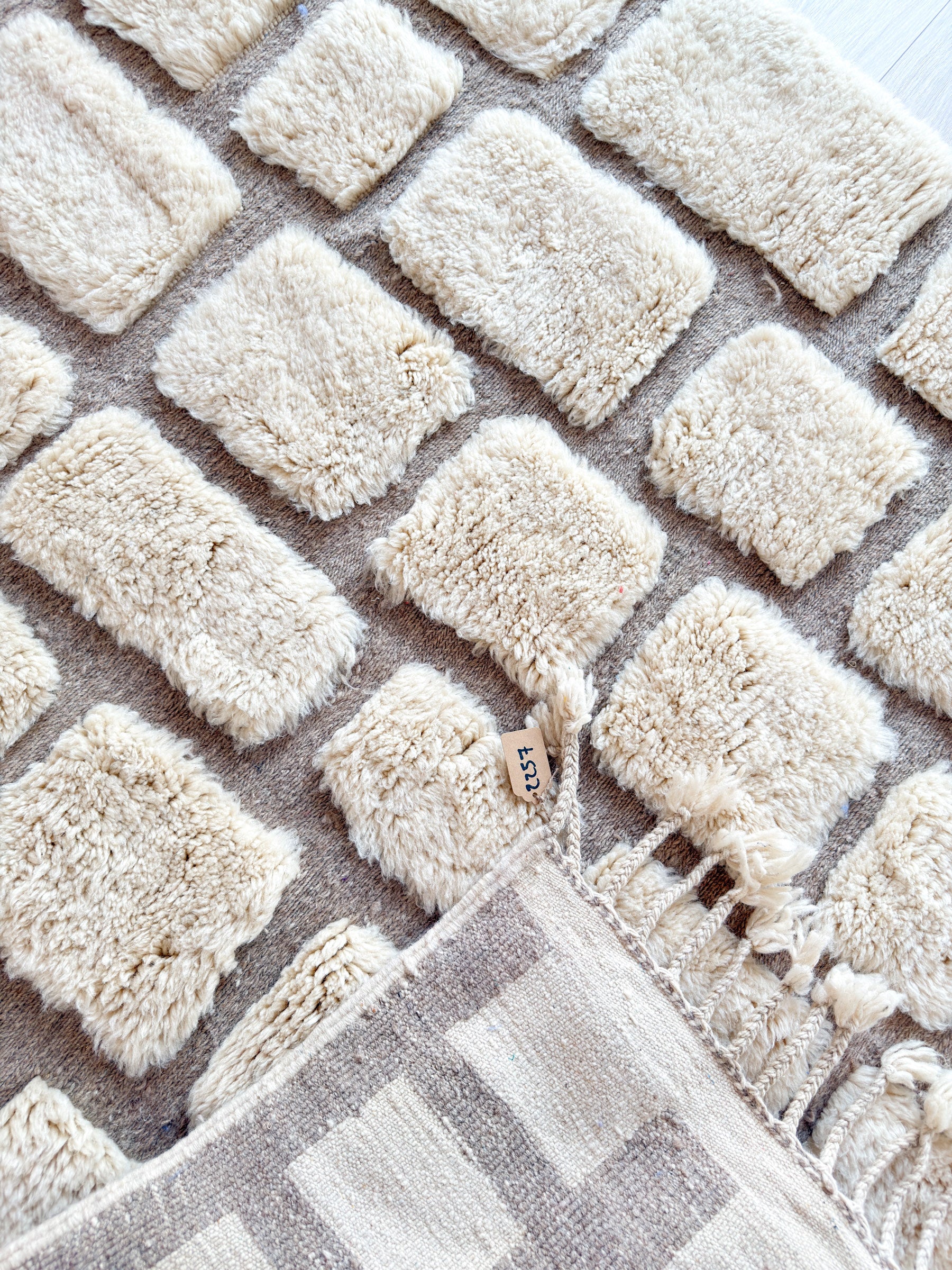 White Berber rug 151 x 270 cm - n°2257