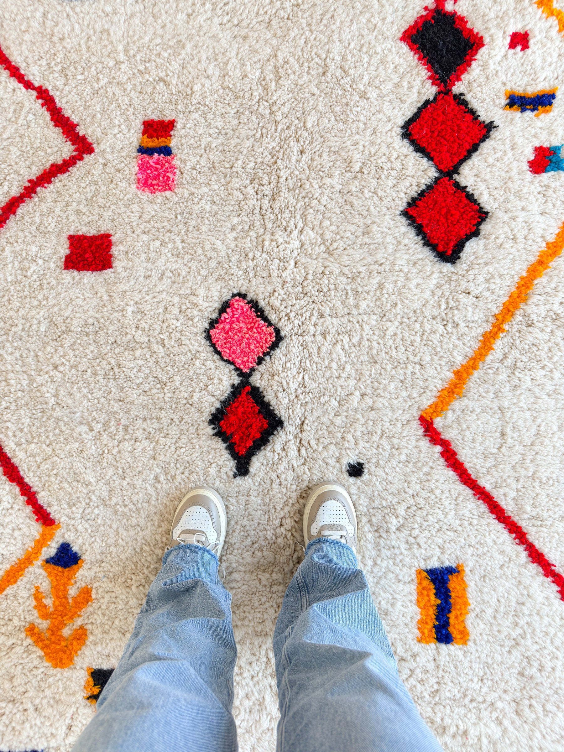 Färgglad berbermatta 147 x 287 cm - n°1816