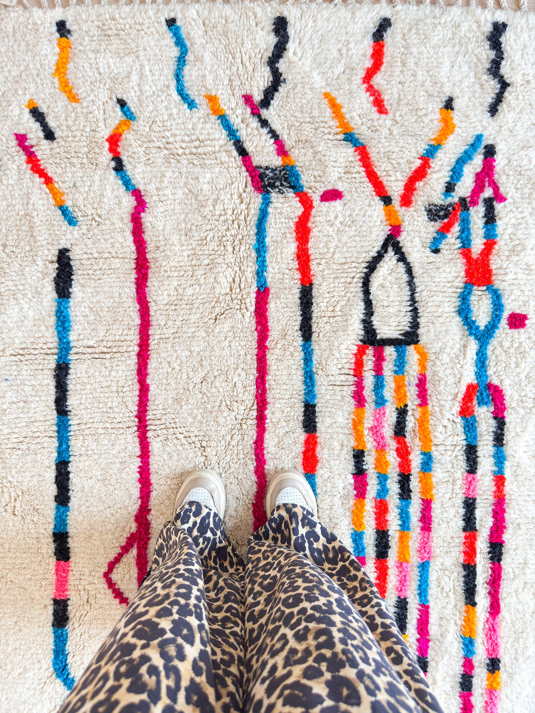 Tapis berbère coloré 153 x 211 cm - n°2259
