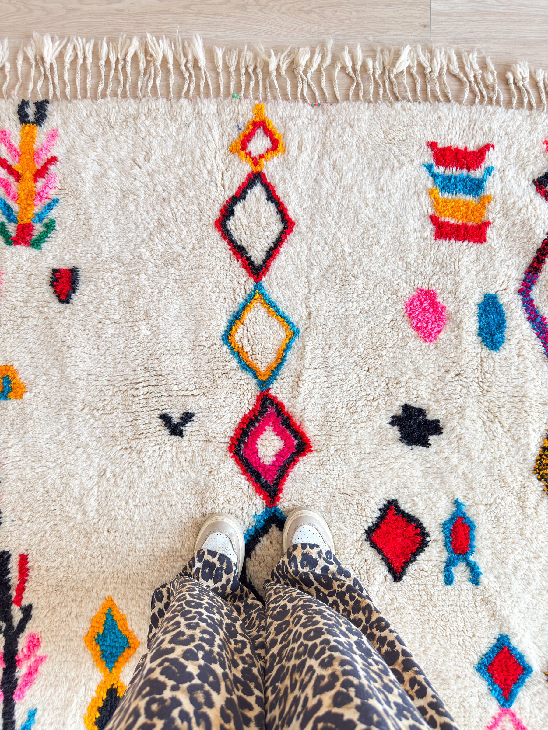 Colorful Berber rug 152 x 231 cm - n°2262