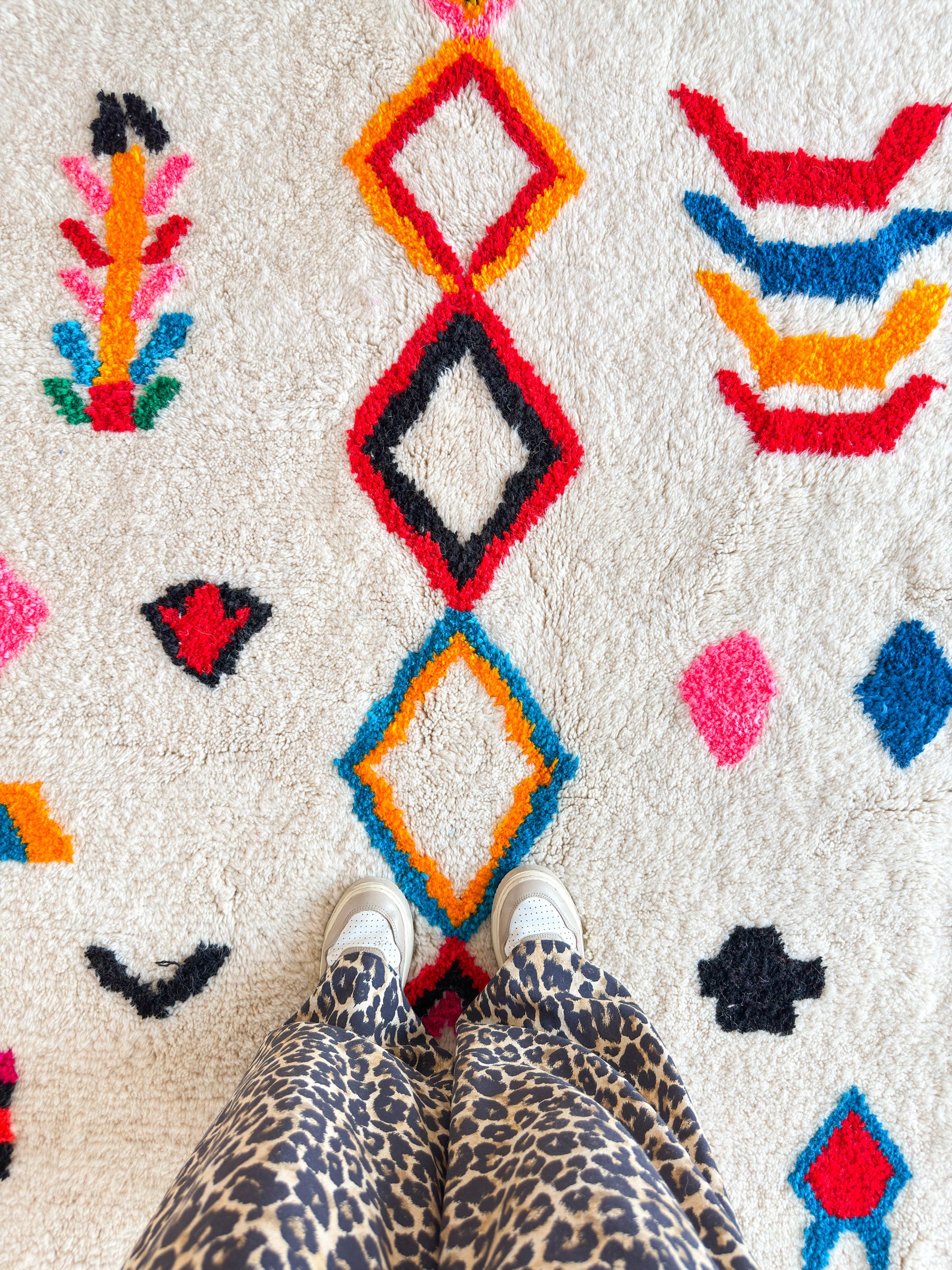 Colorful Berber carpet - n°630