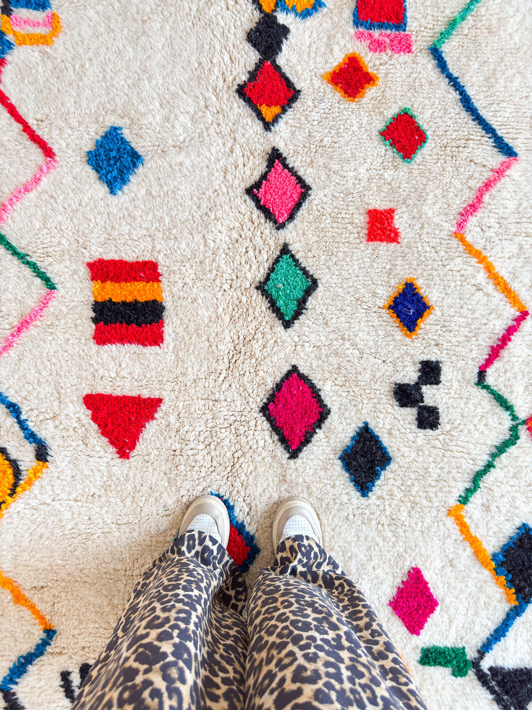 Colorful Berber rug 134 x 274 cm - n°2255
