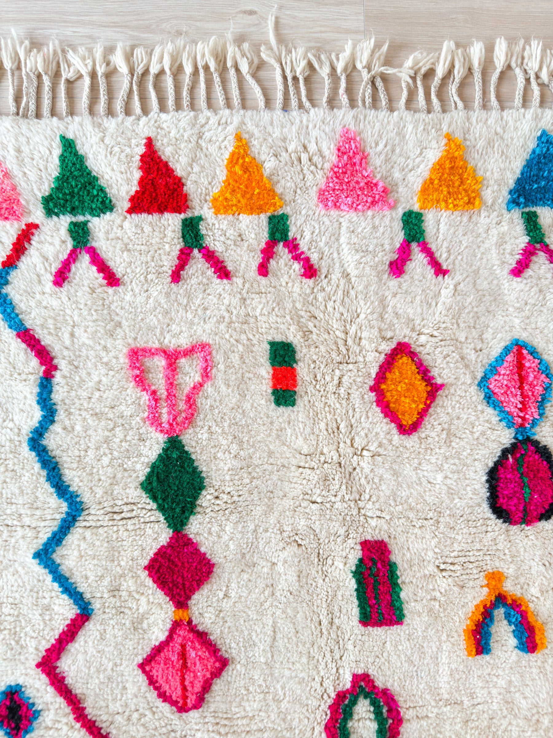 Colorful Berber rug 121 x 219 cm - n°2253