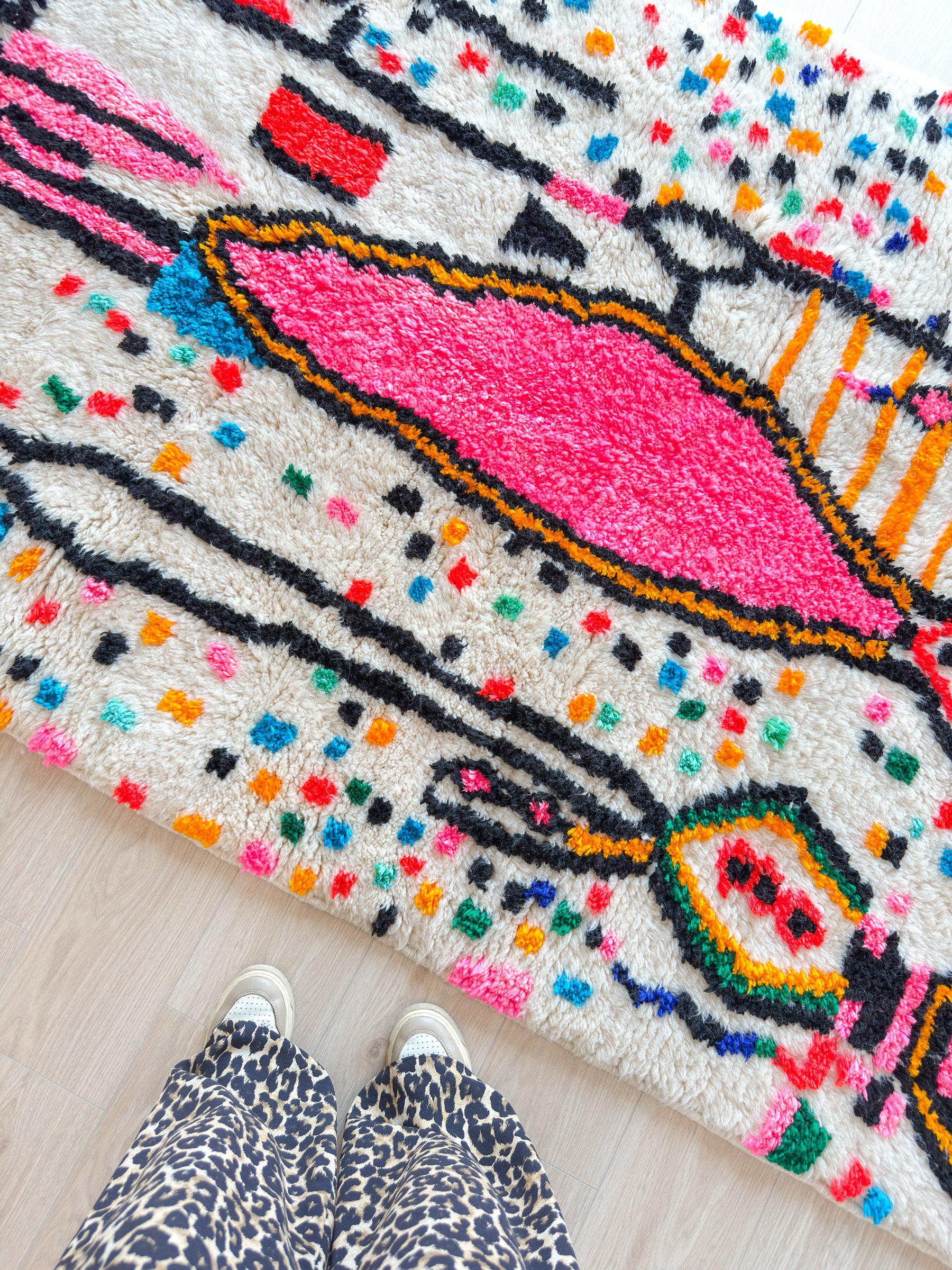 Colorful Berber rug 147 x 252 cm - n°2251