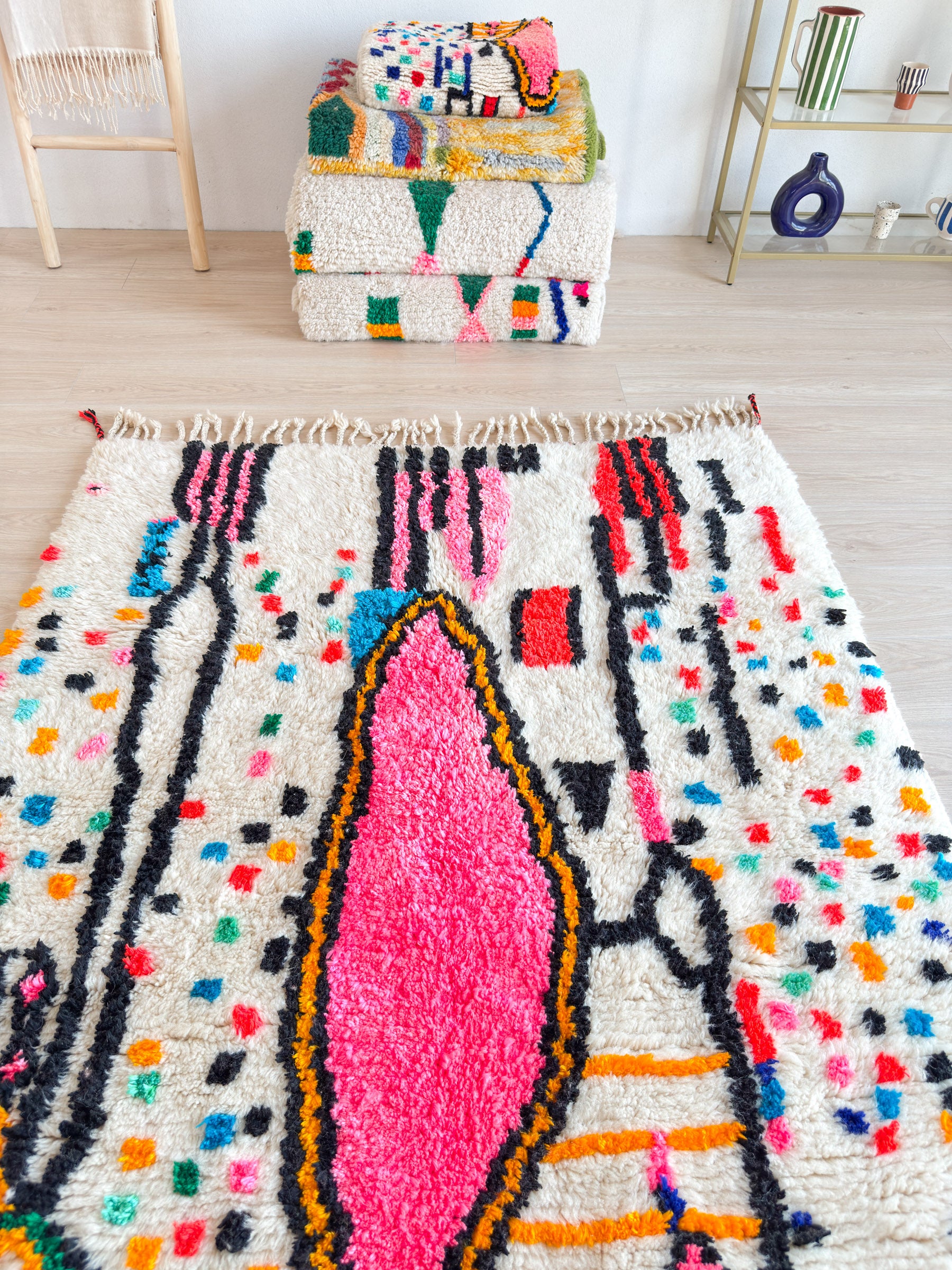 Colorful Berber rug 147 x 252 cm - n°2251