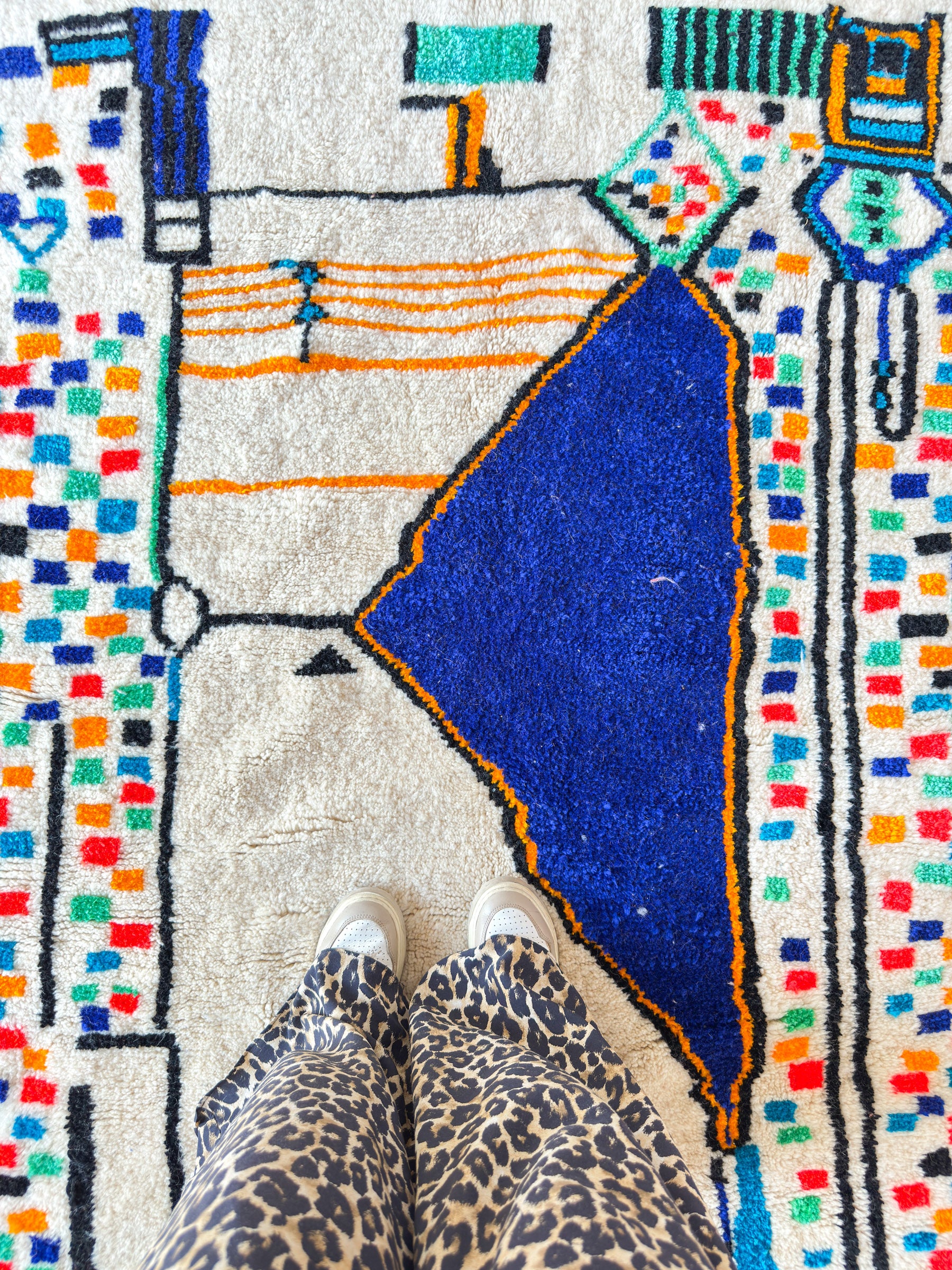 Bunter Berberteppich 144 x 236 cm - Nr. 2231