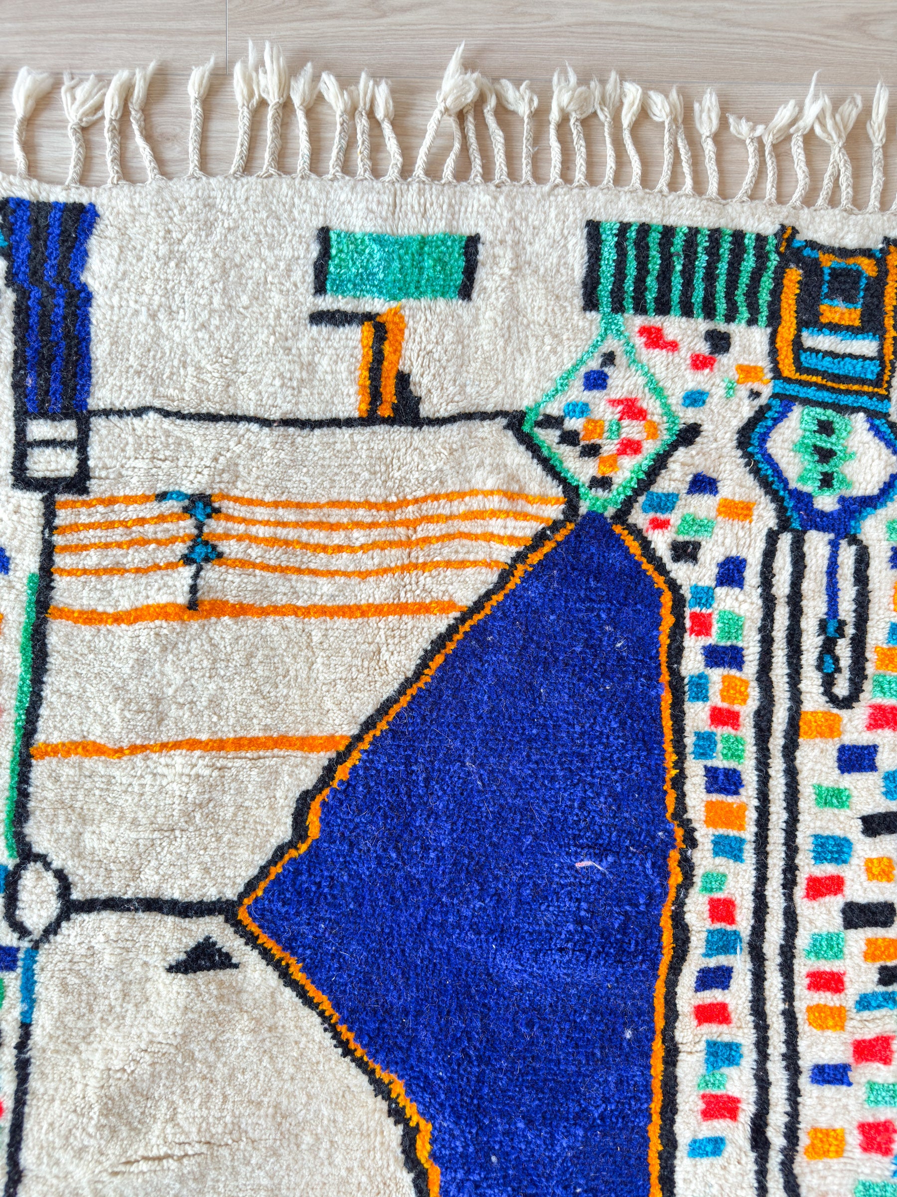 Colorful Berber rug 144 x 236 cm - n°2231