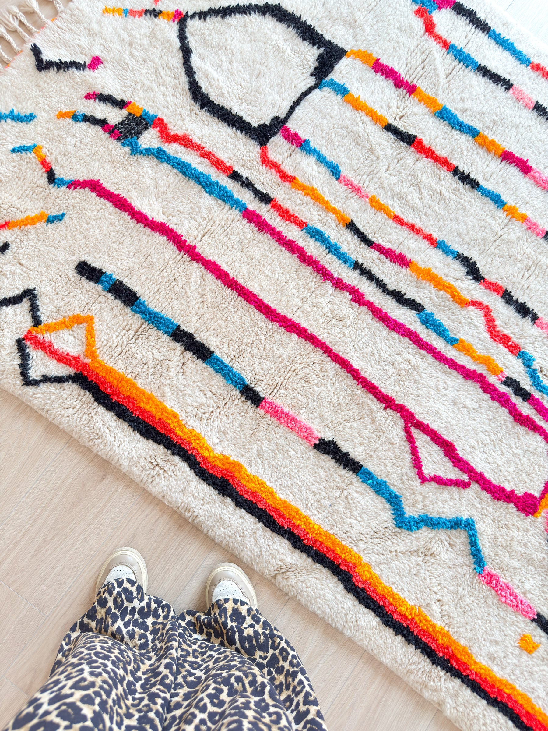 Colorful Berber rug 149 x 237 cm - n°2252