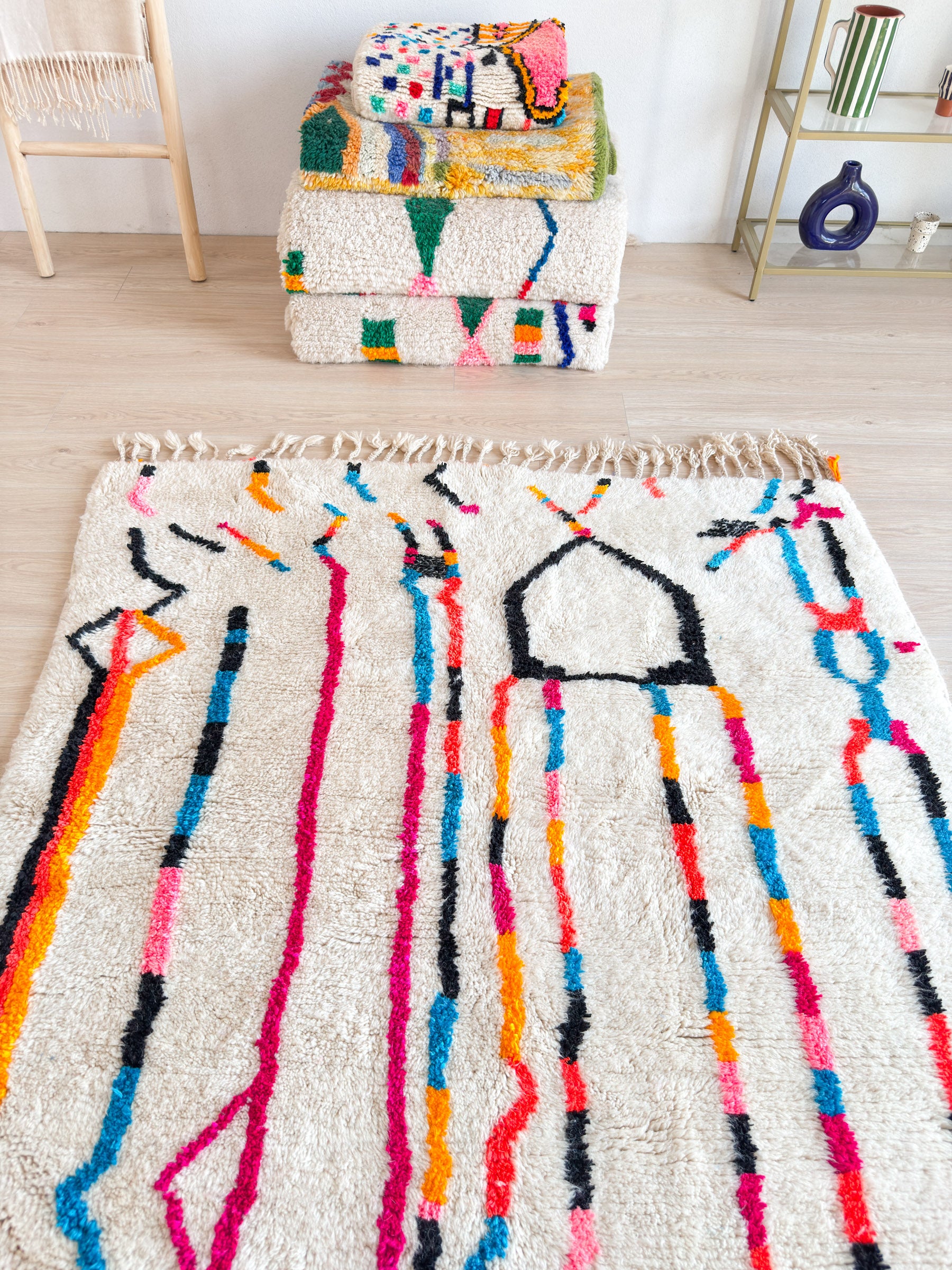 Colorful Berber rug 149 x 237 cm - n°2252