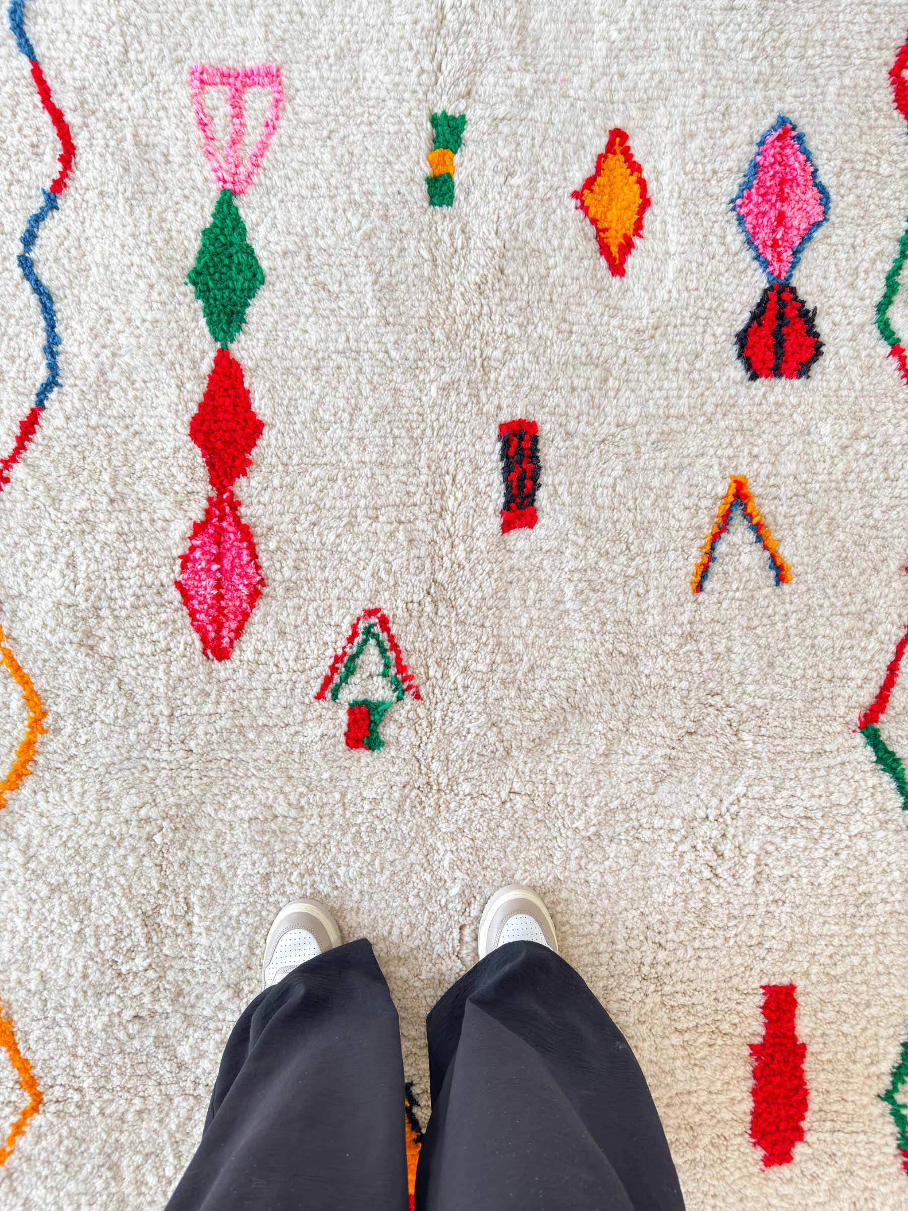 Farbenfroher Berberteppich 152 x 266 cm - Nr. 1833