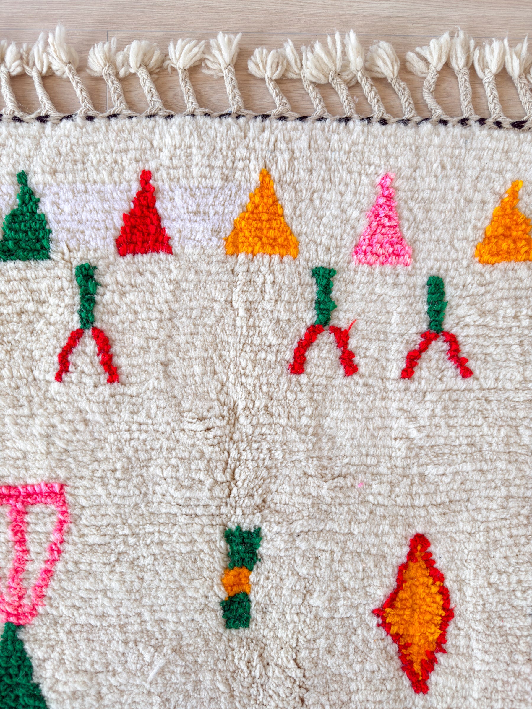 Färgglad berbermatta 152 x 266 cm - n°1833