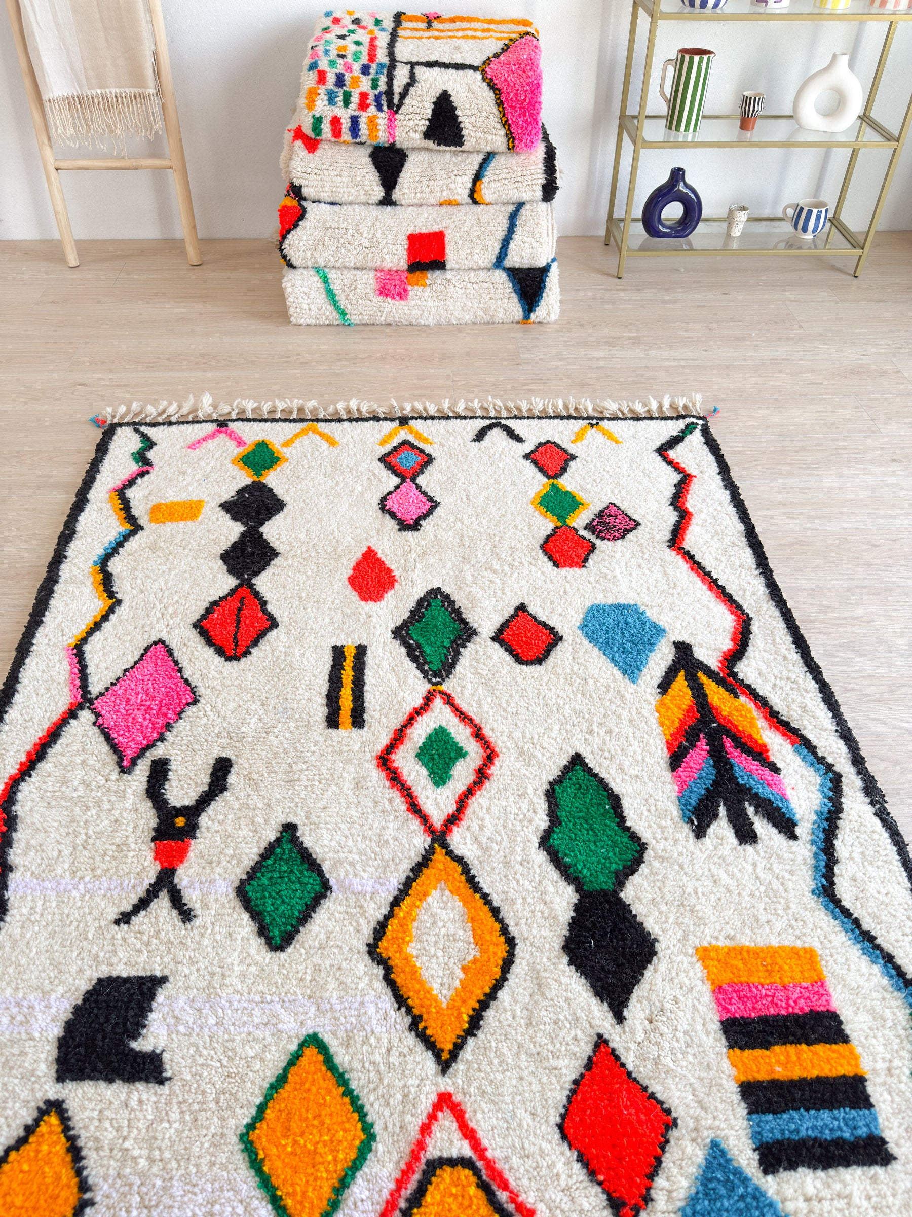 Buntes Berber Teppich - N ° 529
