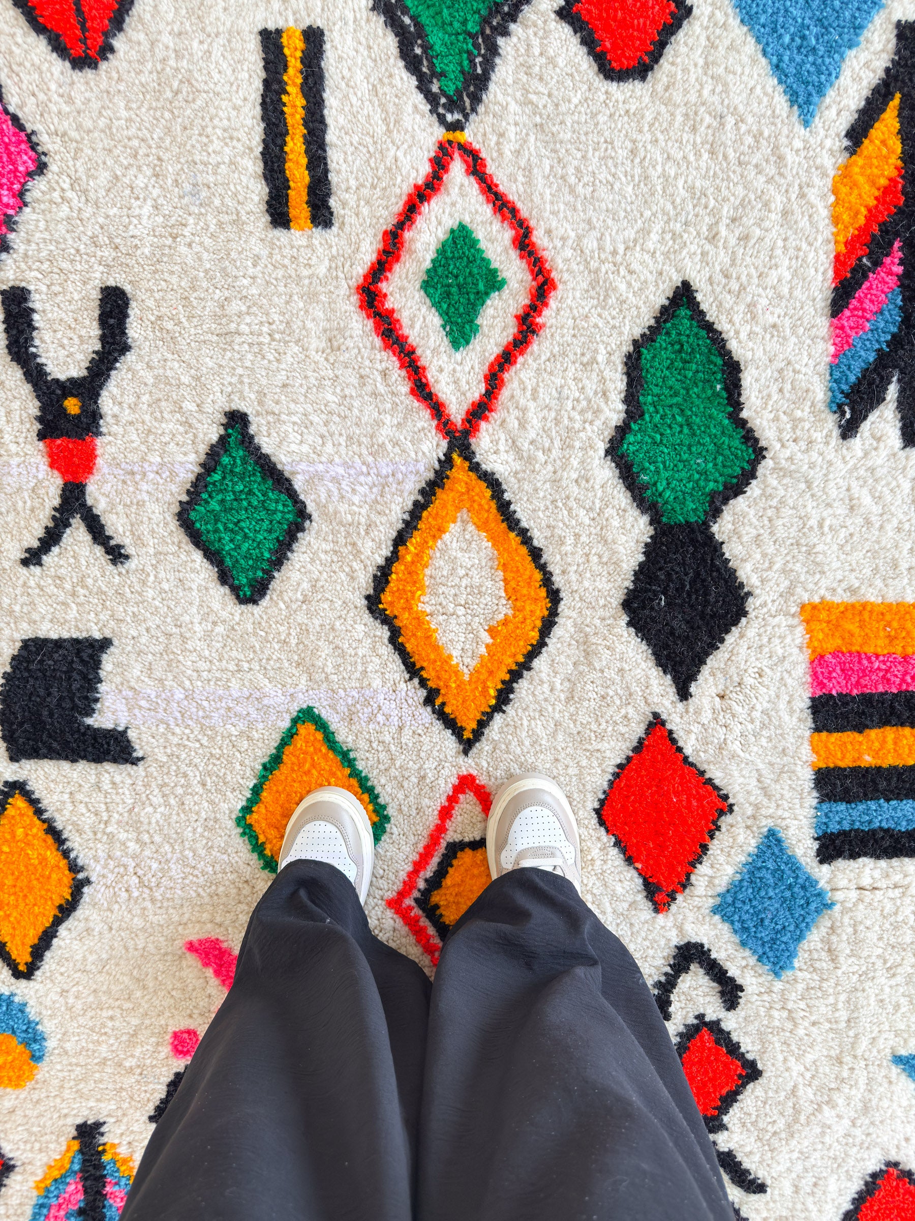 Tapis berbère coloré - n°529