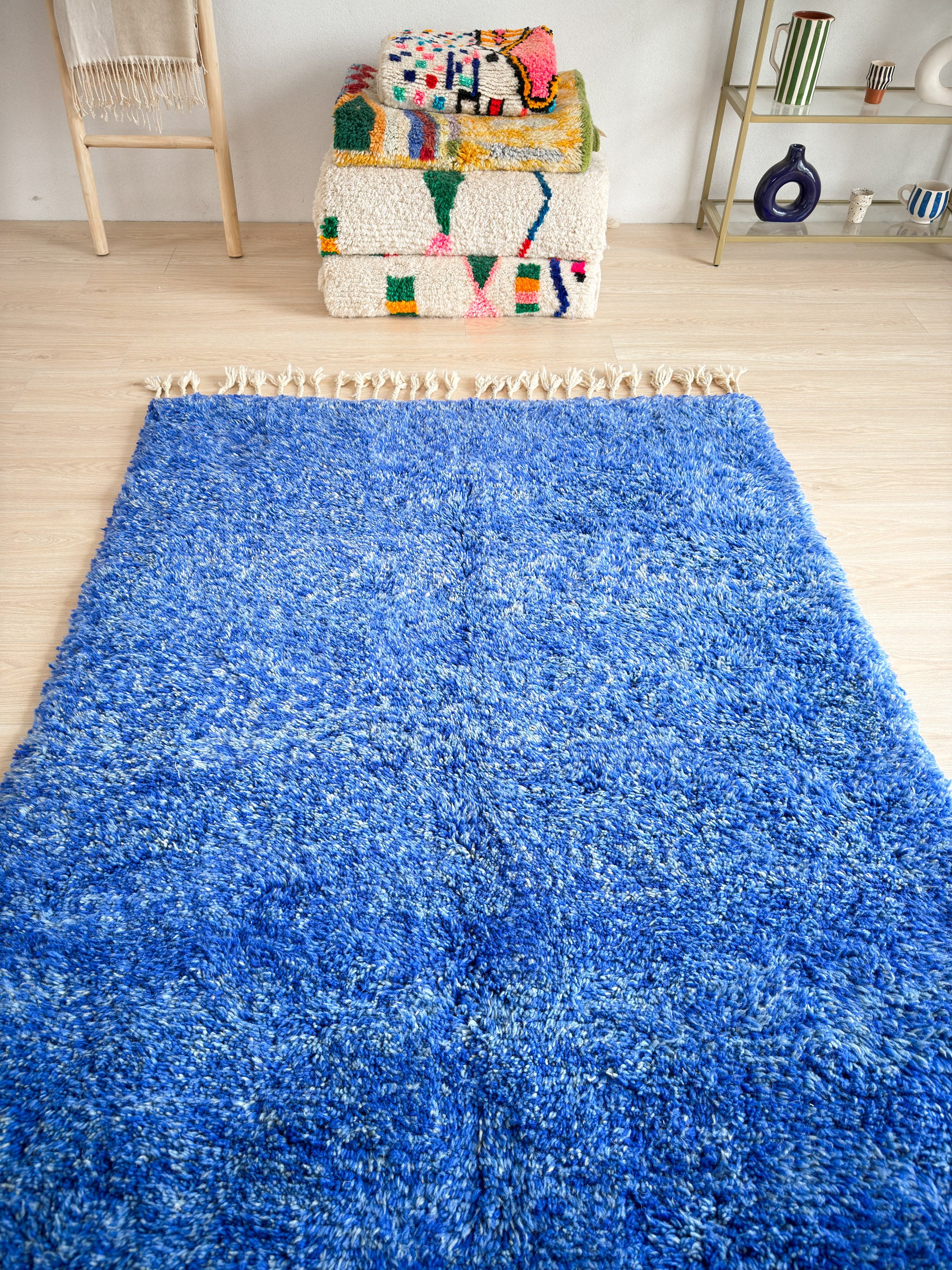 Bunter Berberteppich 144 x 272 cm - Nr. 2220